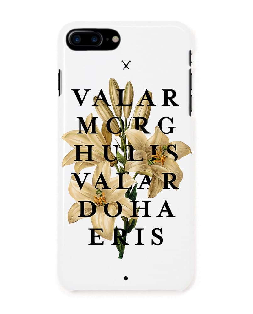 iPhone 7 Plus / 8 Plus Case, Valar Morghulis, Valar Dohaeris. That Black Dot Head CASE Series, Impact Resistant Bumper. Ultra Slim Protective case Cover for Apple iPhone 7 Plus / 8 Plus (Valar)