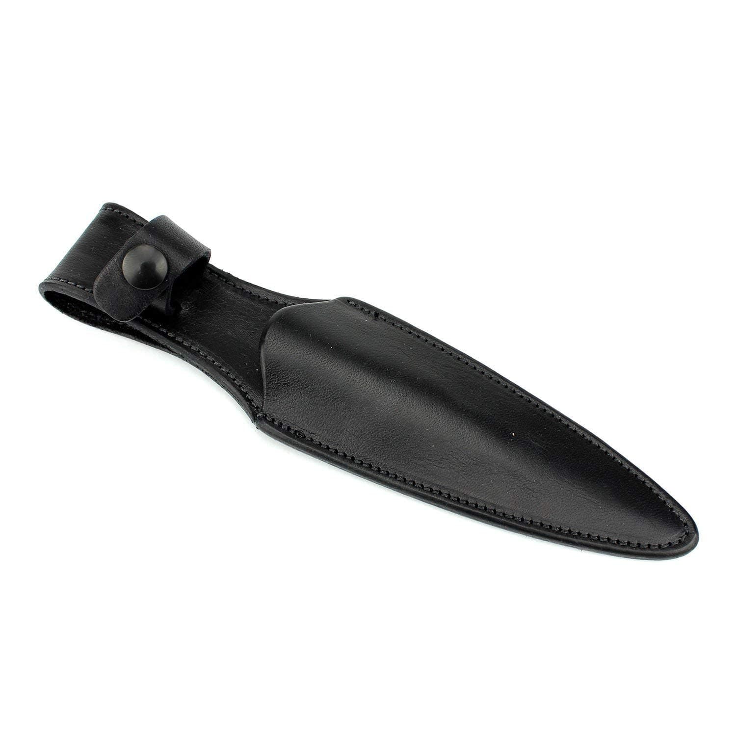 Black Leather Knife Sheath Designed for Our Railroad Spike Dagger Knife - ONE SHEATH ONLY! KNIVES SOLD SEPARATELY!