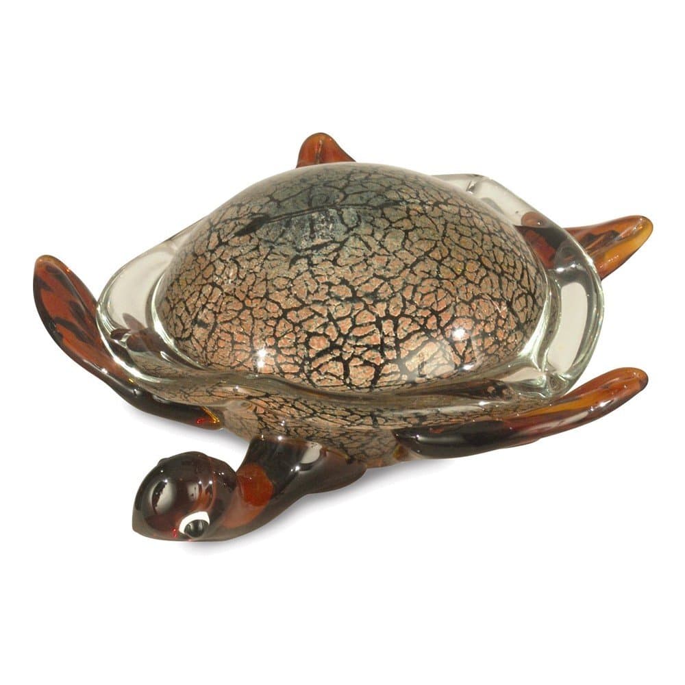 Dale Tiffany Favrile Large Sea Turtle Figurine