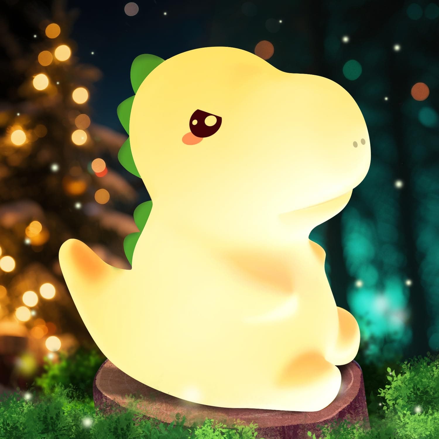 Easter Dinosaur Toys for Kids 3-5,16 Colors+Silicone+Dimmable+12 Hr Use Night Light for Kids Night Light,Toys for 3-8 Year Old Boy,Toddler Birthday Gift,Dinosaur Room Decor for Boys,Girls,Baby,Toddler