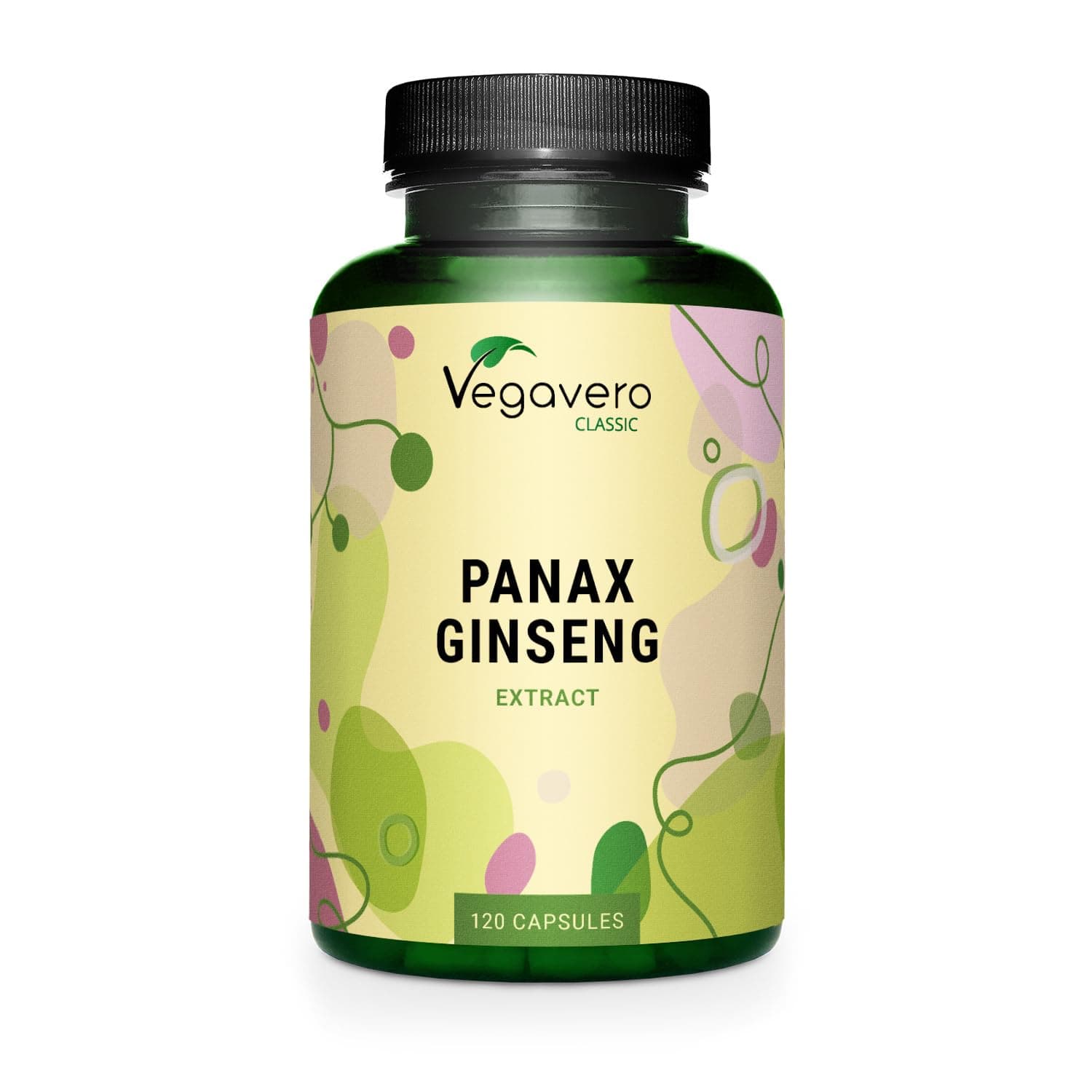 Panax Ginseng | 4,800 mg (8:1 Extract) | with 20% Ginsenosides | NO Additives | 120 Vegan Capsules | Korean Red Ginseng