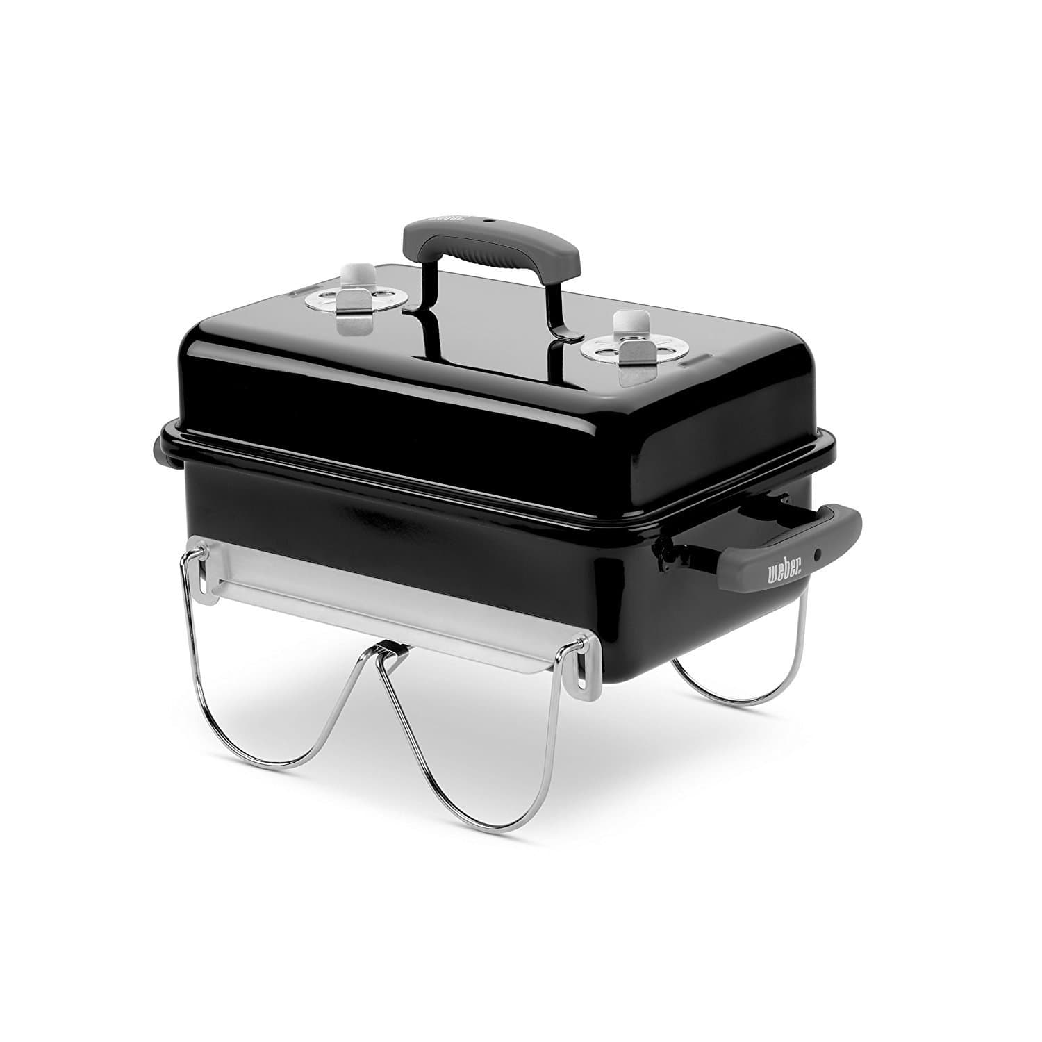 Go-Anywhere Free Standing Charcoal Grill-Black
