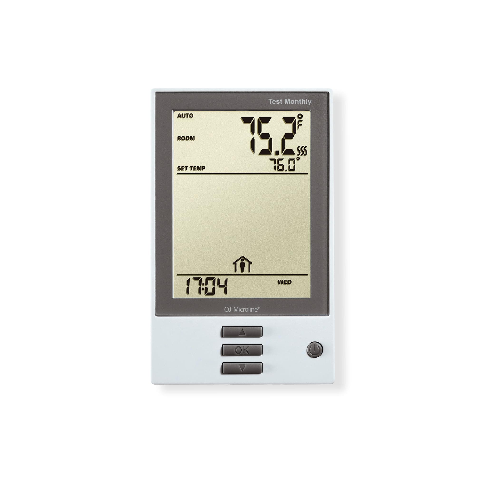 OJ Microline UDG-4999 Programmable Floor Thermostat with Class A GFCI. Dual Sensing, Dual Voltage (120v-240v). Suitable for Most Electric Radiant Floor Heating Systems, Includes Floor Sensor White