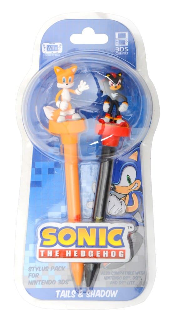 Sonic The Hedgehog 3D Stylus Twin Pack - Shadow & Tails (Wii U/ 3DS XL/ 3DS)