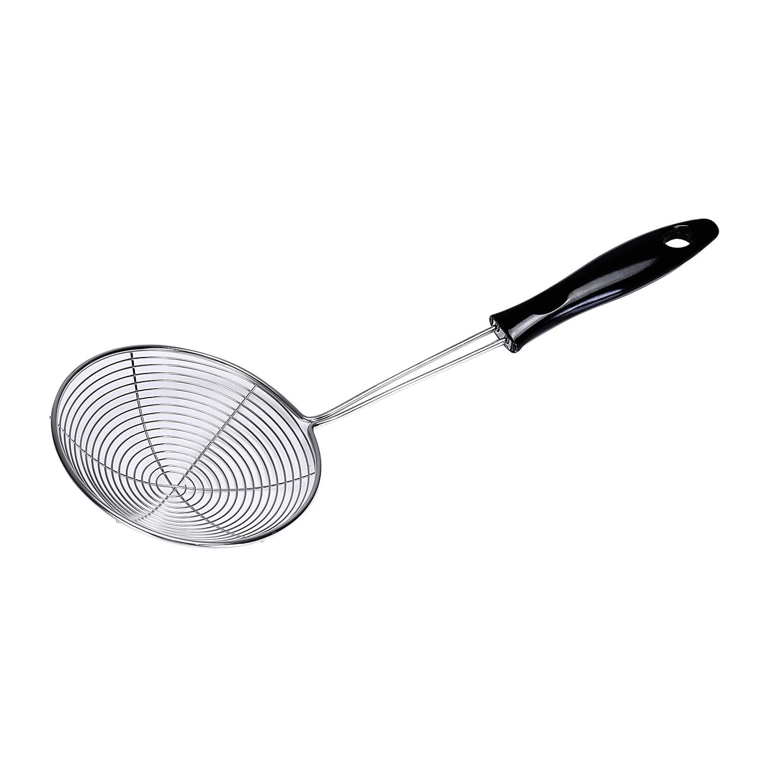 Royalford Stainless Steel Skimmer - Stainless Steel Wire Skimmer Spoon with Handle for Kitchen Frying Food, Pasta, Spaghetti, Noodle, Fries – Hot Pot Net Drainer/Strainer Ladle Strimmer – 11.5 CM