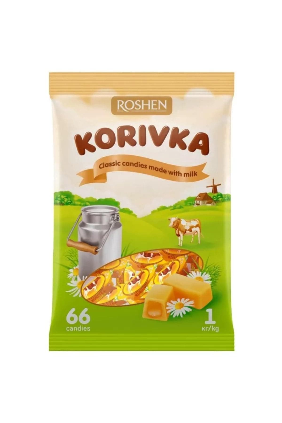 "Korivka" Fondant Candies with Caramel Milk, 1 kg