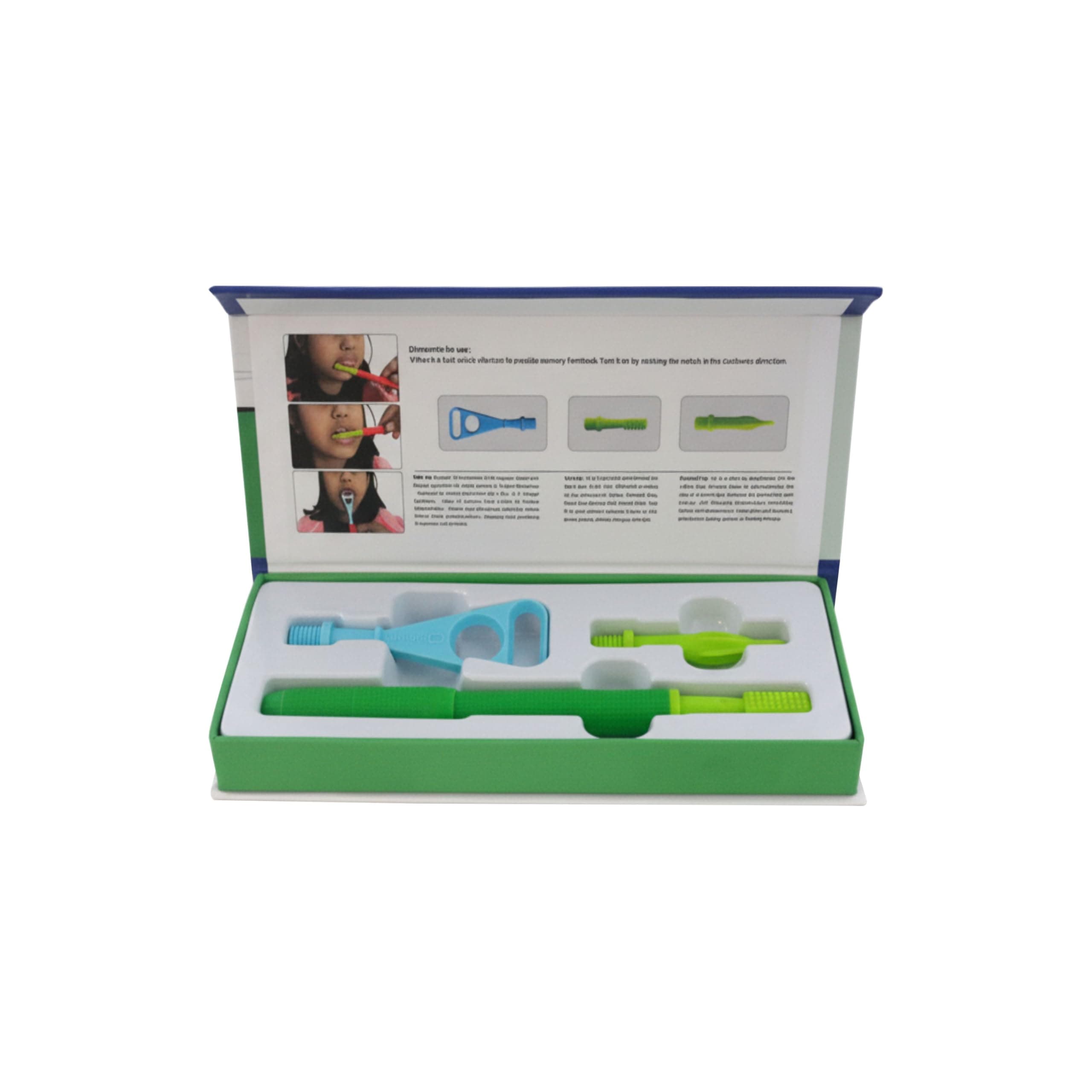SPEECHGEARS Tactile Kit, Sensory Integration Tools, Speech Tools, Feeding Tools, V-Pen, Uni-Tip, Pointed-Tip, Talk-Tip (Green)