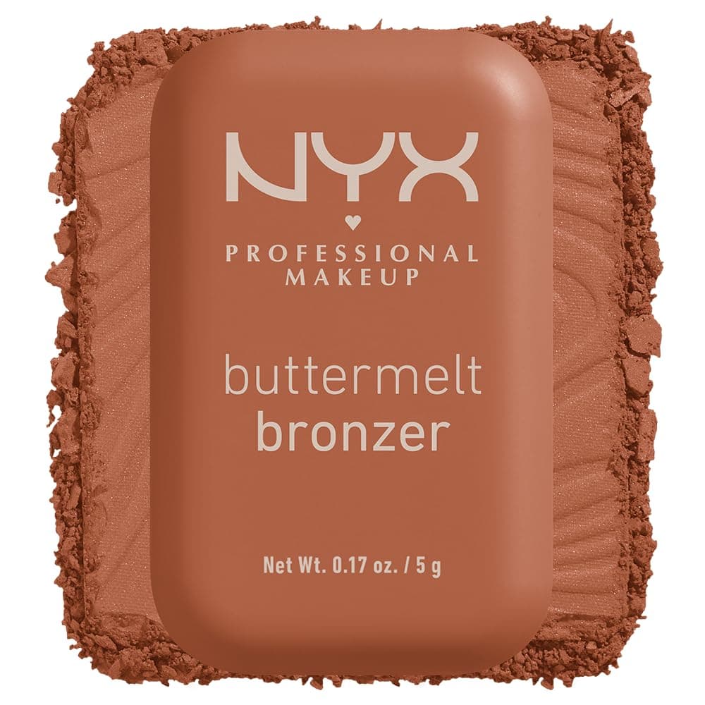 NYX Professional Makeup Buttermelt Bronzer, Powder Highlighter, 12 HR Wear, Fade & Transfer Resistant, Butta Ballin