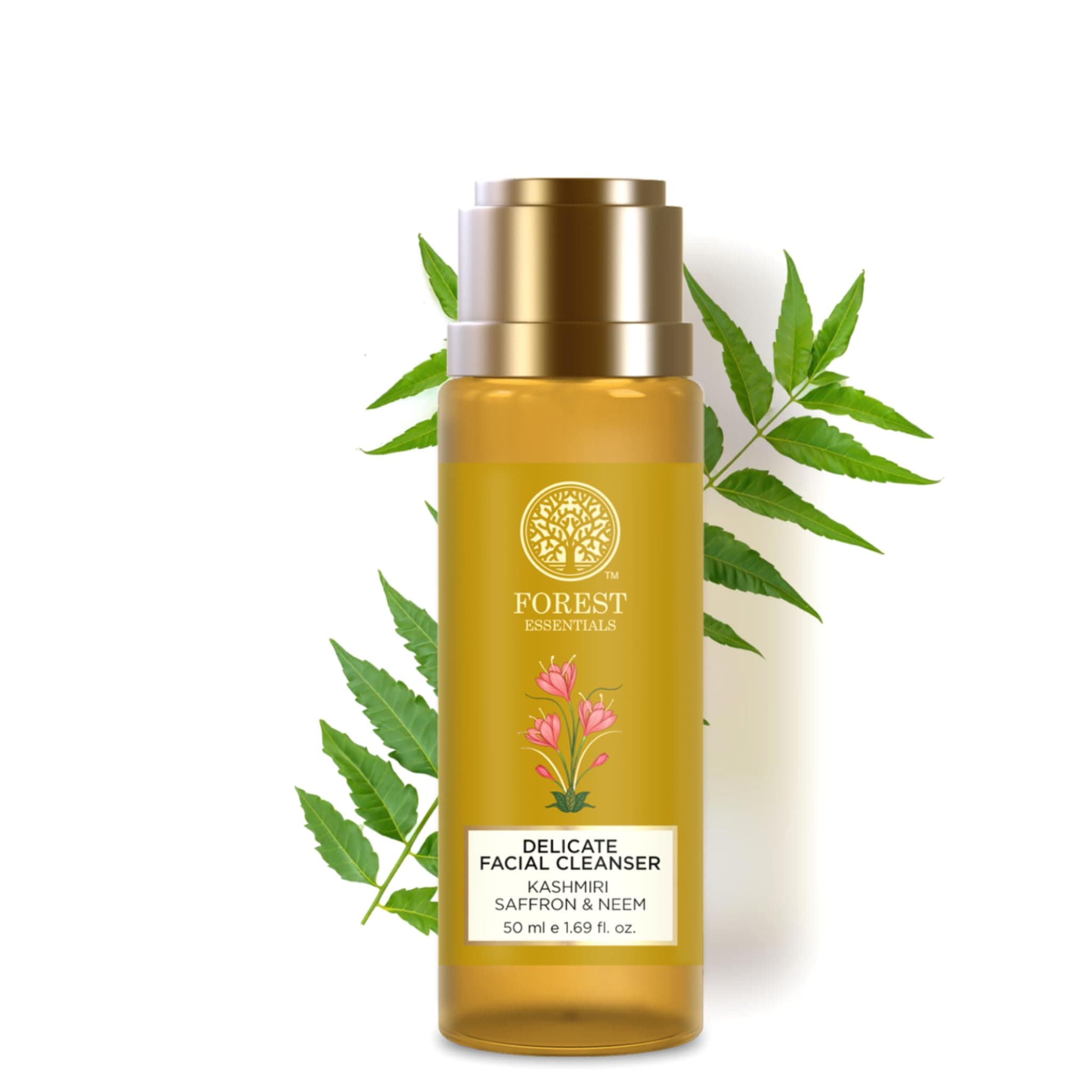 Delicate Facial Cleanser, Saffron and Neem - 50ml