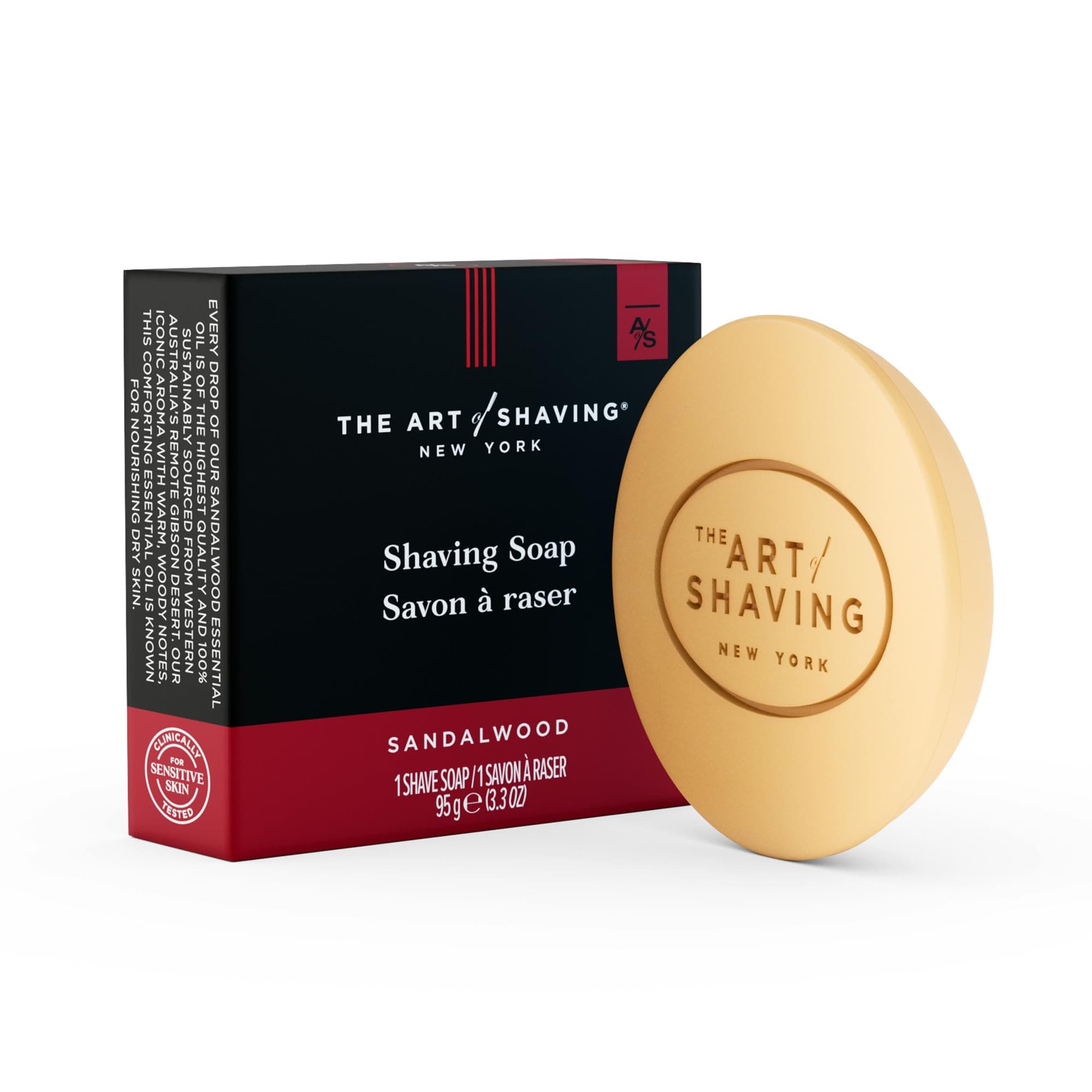 TAOS Shaving Soap Refill, Sandalwood, 3.3 Ounce