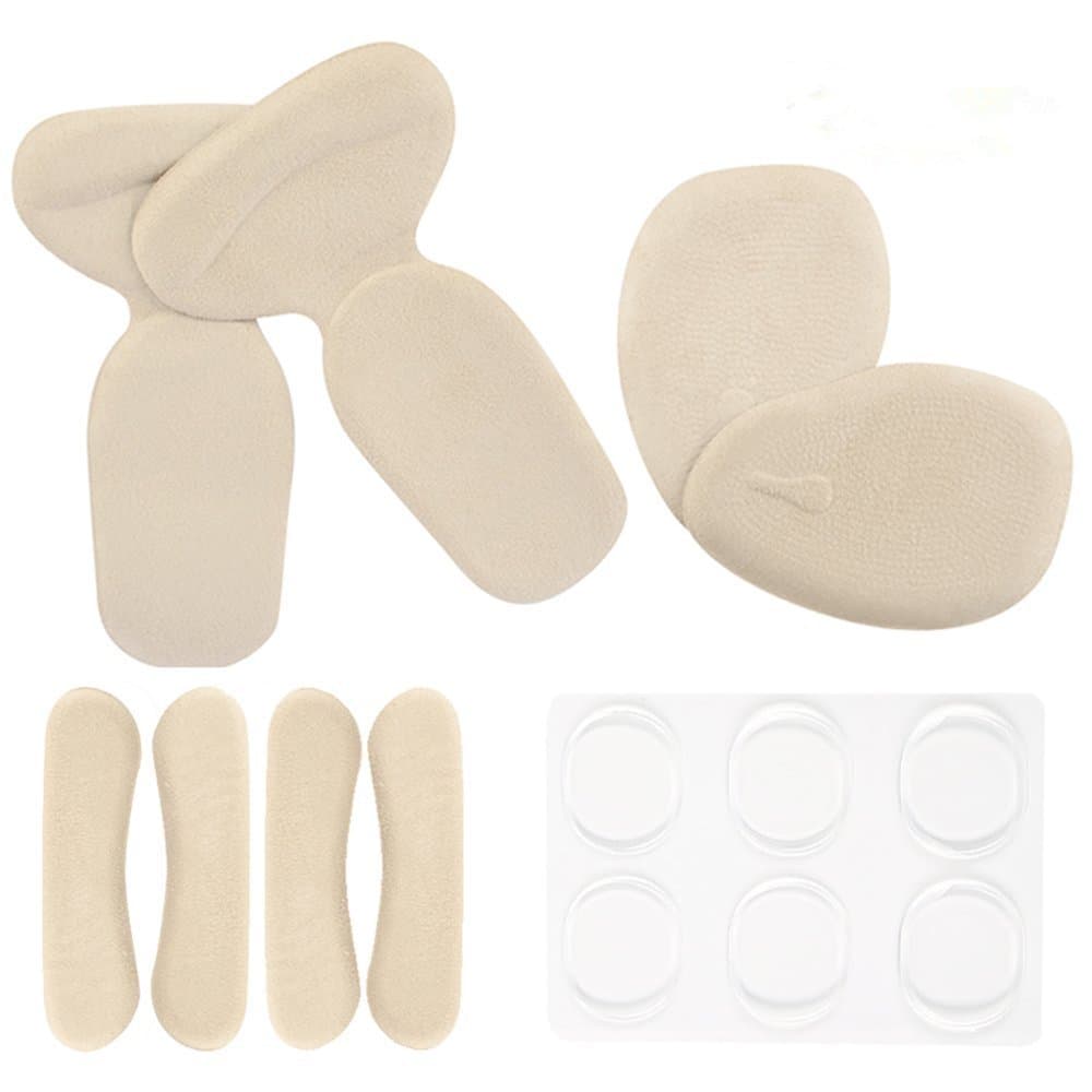 High Heel Pads (14 pcs)-Heel Grips, Metatarsal Foot Pads Support, High Heel Inserts Liner Insoles Anti Slip Shoe Cushion, Heel Snugs for Women, Back of Heel Cushions, Metatarsal Foot Pads (Skin)