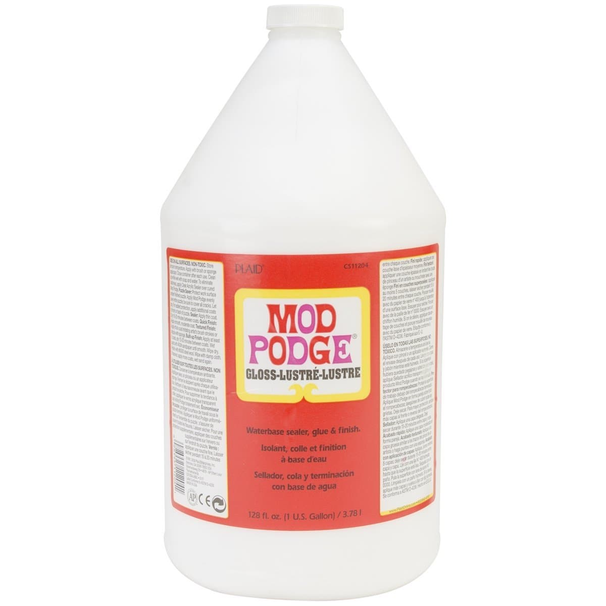 Mod Podge, Water-based Sealer, Glue and Finish, Gloss Finish, CS11204, 3.78 l Bottle