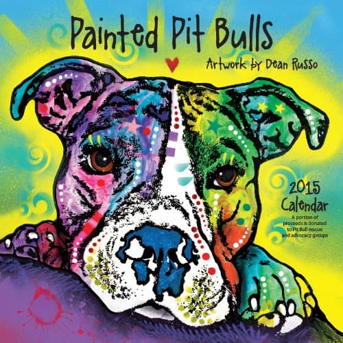 Painted Pit Bulls 2015 Calendar Calendar – Wall Calendar, July 15, 2014
