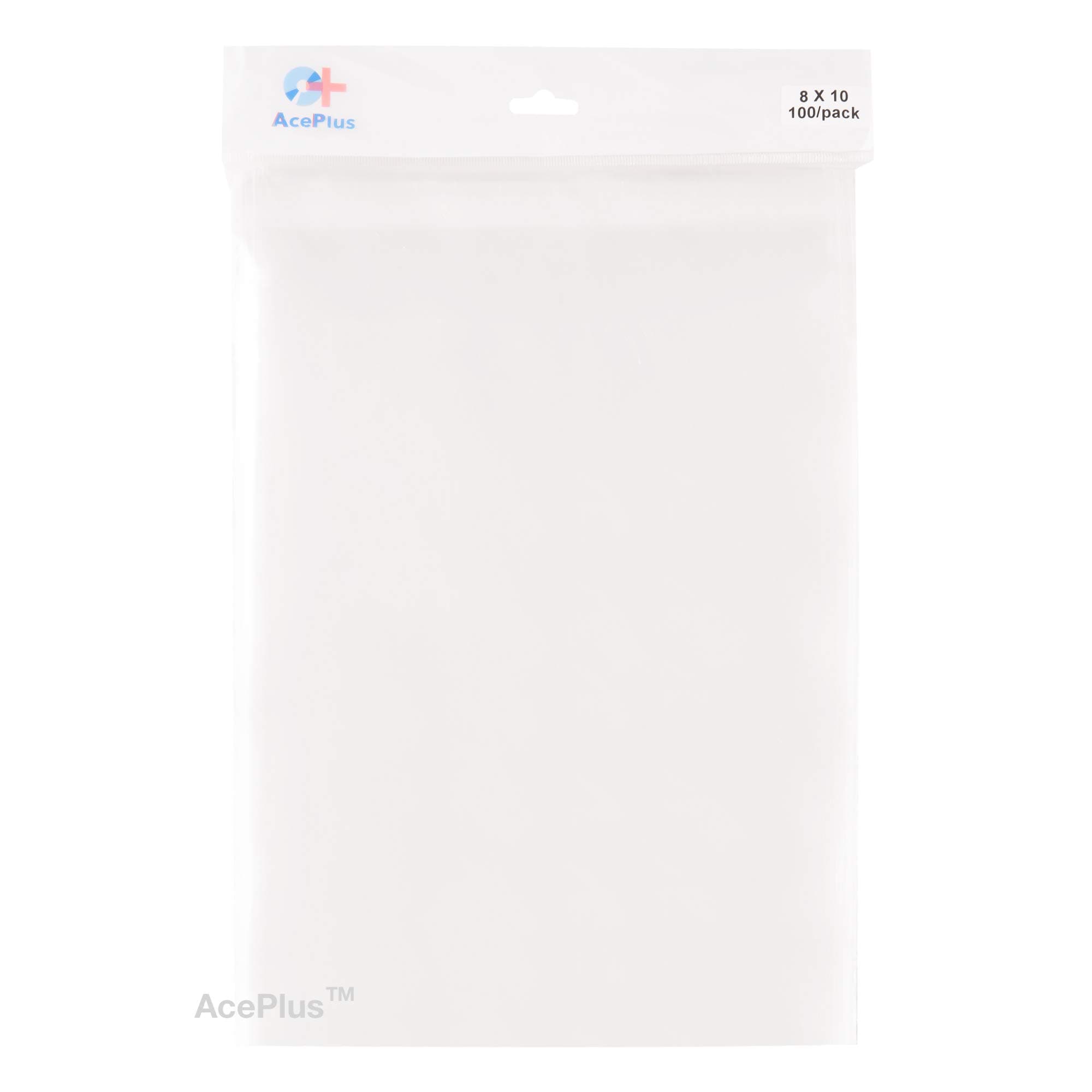 100 Peel & Seal Resealable Clear Plastic OPP Bags 8" X 10"