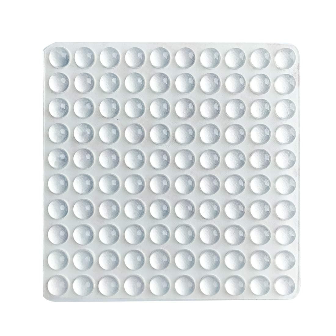 100 Pieces Rubber Feet Pads Adhesive Buffer Pads Door Bumpers Self Stick Noise Dampening Pads Small Clear Soft Close Cabinet & Furniture Bumpers 9 mm Diameter x 3 mm transparent