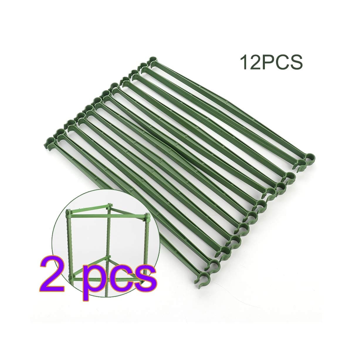 Xueliee Gardening Will 24Pcs Tomato Trellis Connectors Stake Arms for Tomato Cage 16MM Plant Stakes