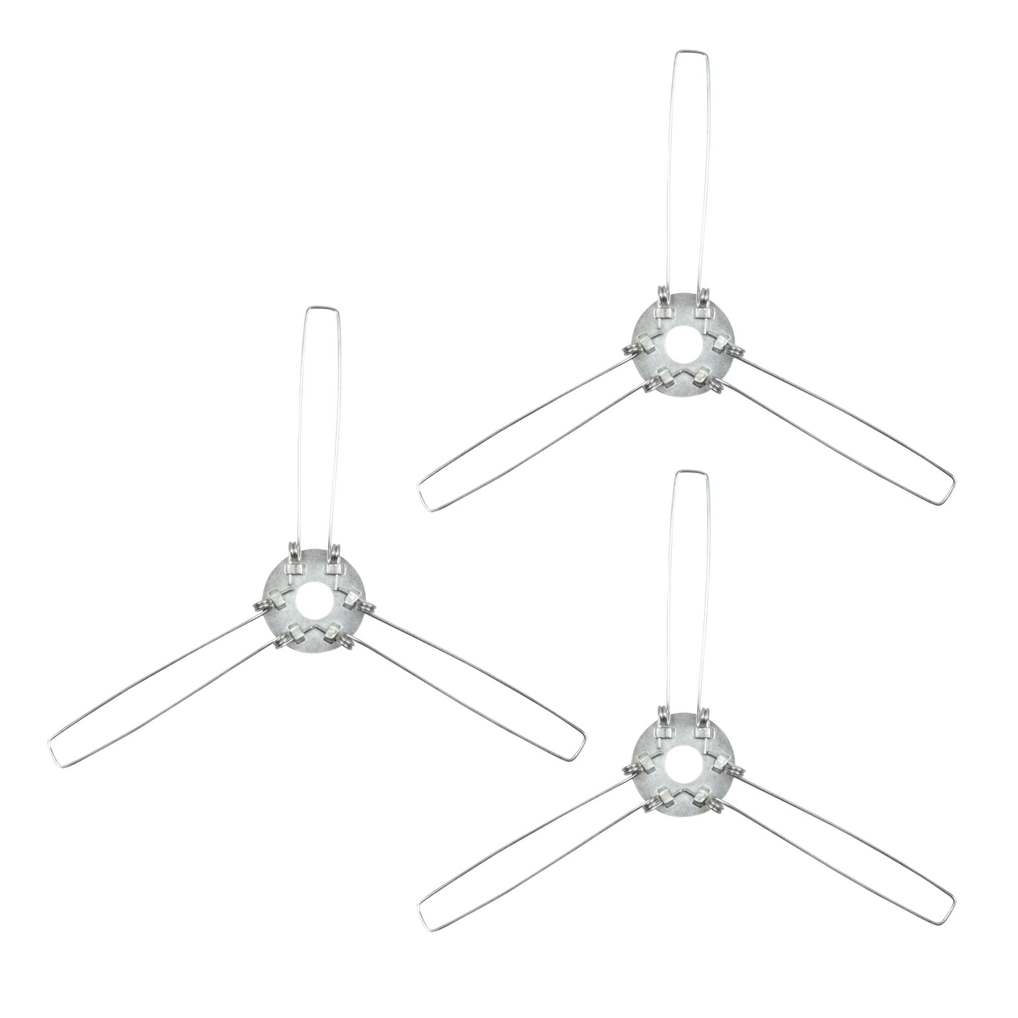 3 Arm 150mm PCD Lamp Shade Spring Clip Retainer for Glass Lamp Shades 3 Pack