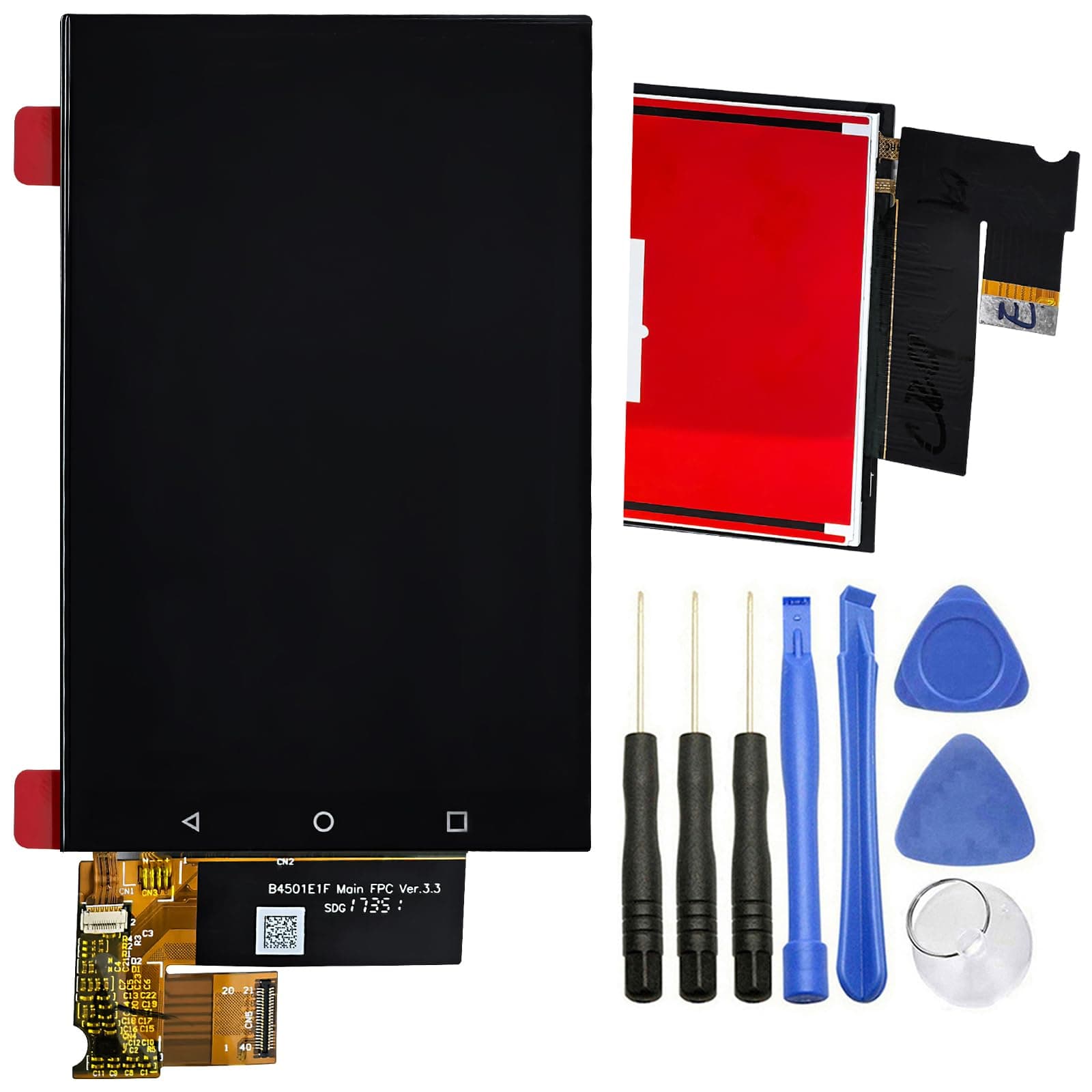 Ubrokeifixit Compatible Touch Panel Screen Digitizer LCD Display Screen Assembly Replacement for BlackBerry Keyone BBB100-1 BBB100-3 BBB100-2 BBB100-7/DTEK70(NOT for Key2)