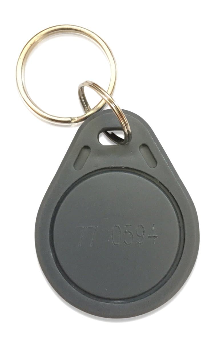 INTELLid 10 Grey Proximity Key Fobs, Weigand Prox Keyfobs, Compatible with ISOProx 13.56 MHz Format Readers, Modern Style, Hook & Loop Closure, Unisex-Adults, Neutral Color Family