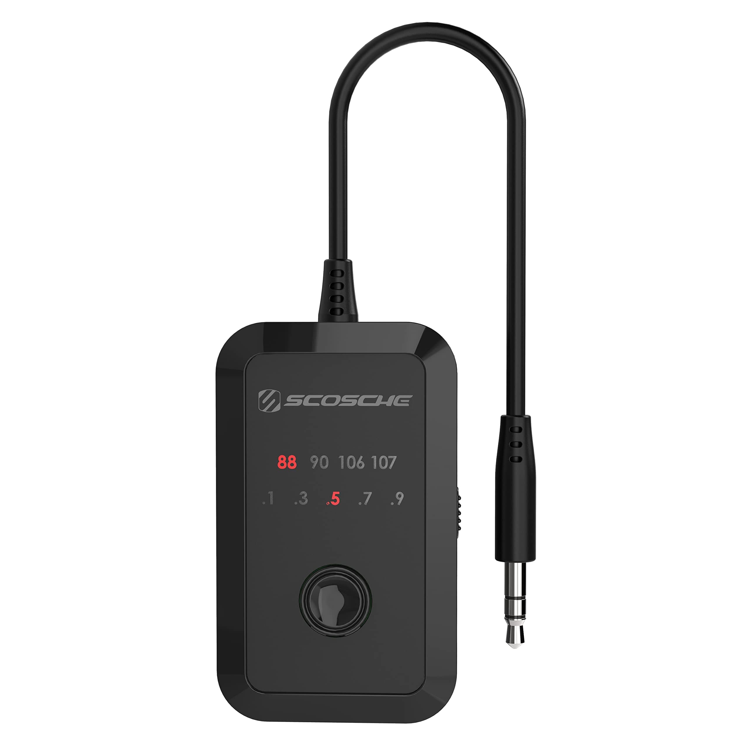 Scosche FMT7-SP1 Tune-Tone FM Stereo Transmitter with Built-in 3.5mm AUX Cable