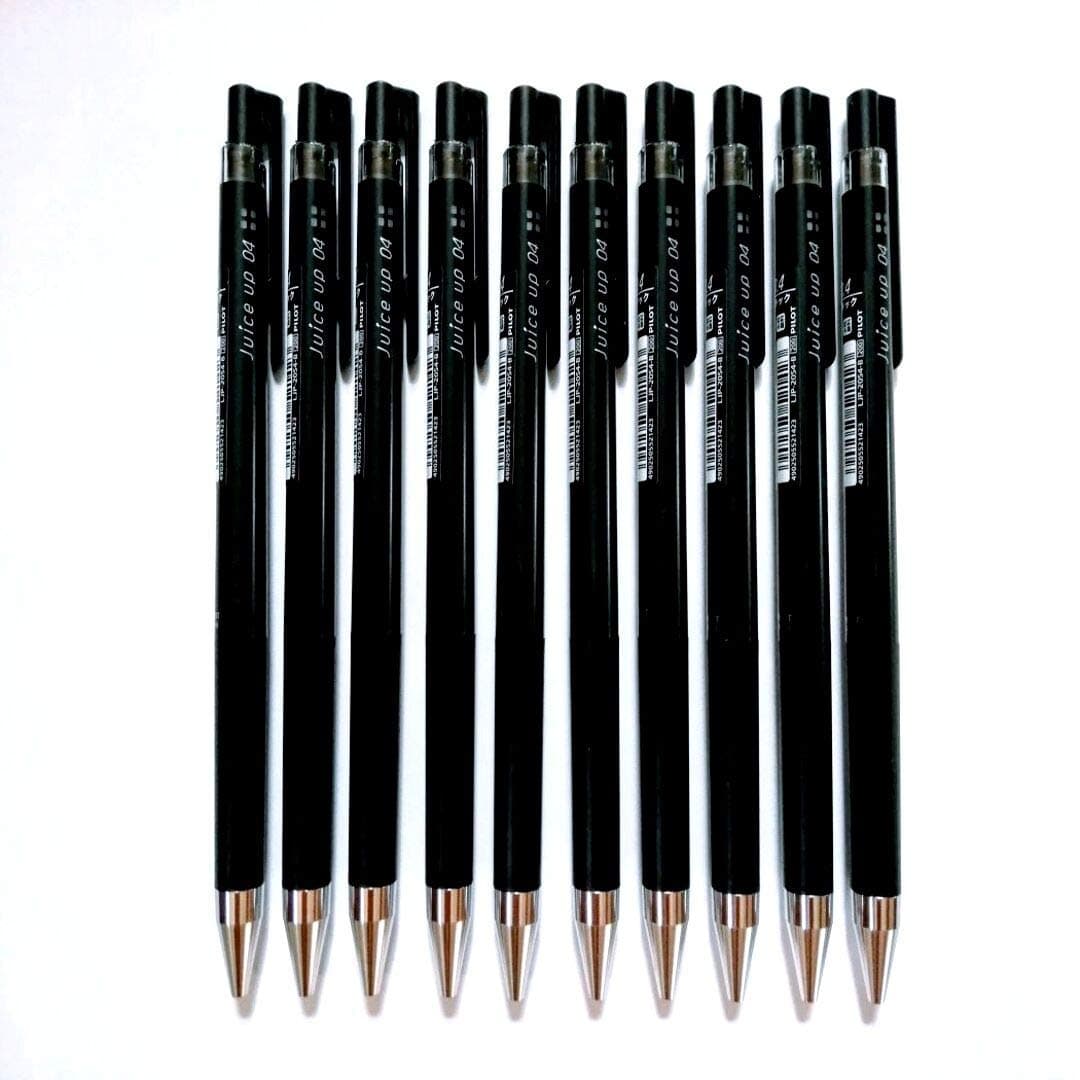 juice up 04 Retractable Gel Ink Pen, Ultra Fine Point 0.4mm, Black Ink, Value Set