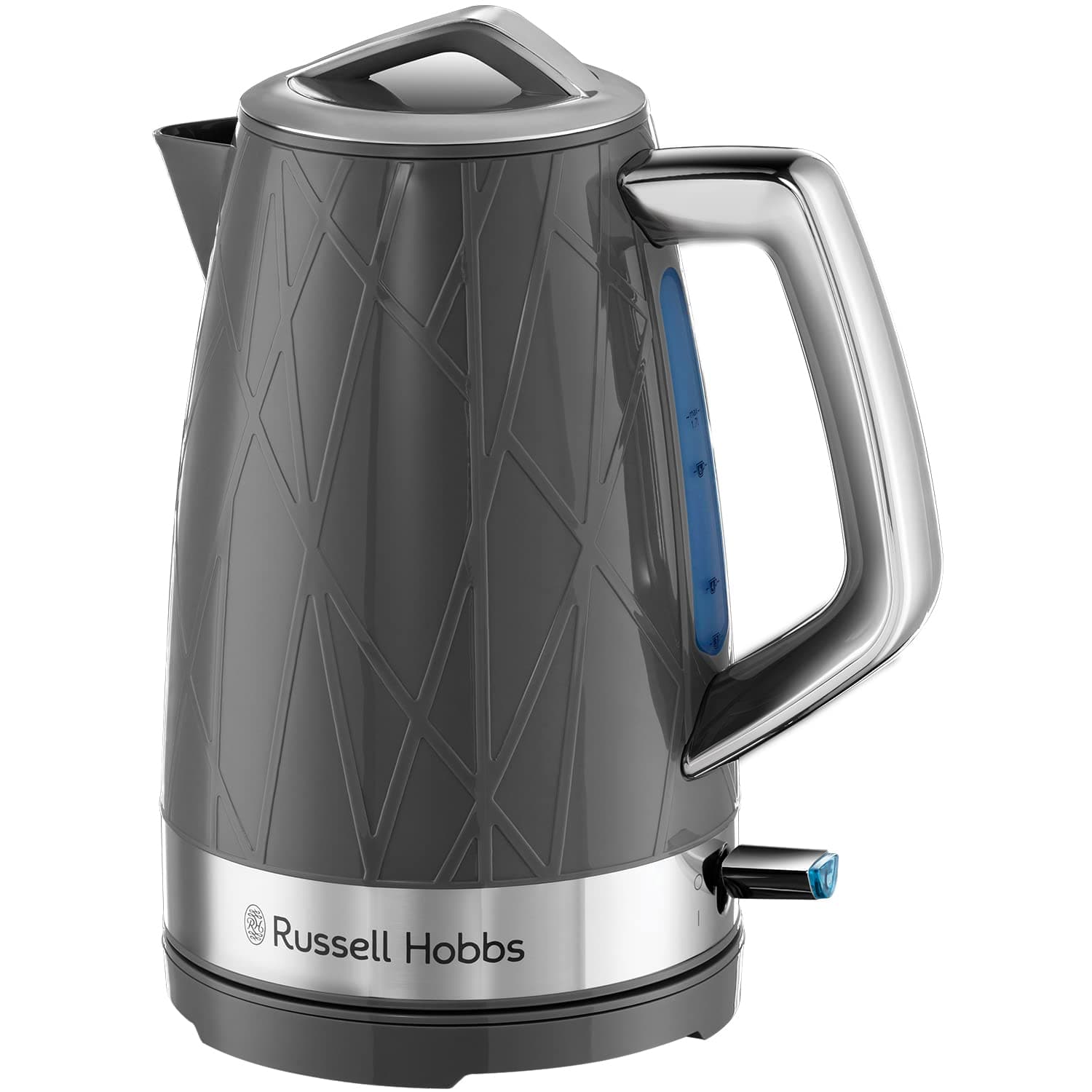 Russell Hobbs28082 Structure Electric Kettle - Contemporary Design Cordless Kettle With Fast Boil And Boil Dry Protection, 1.7 Litre, 3000 W, Grey