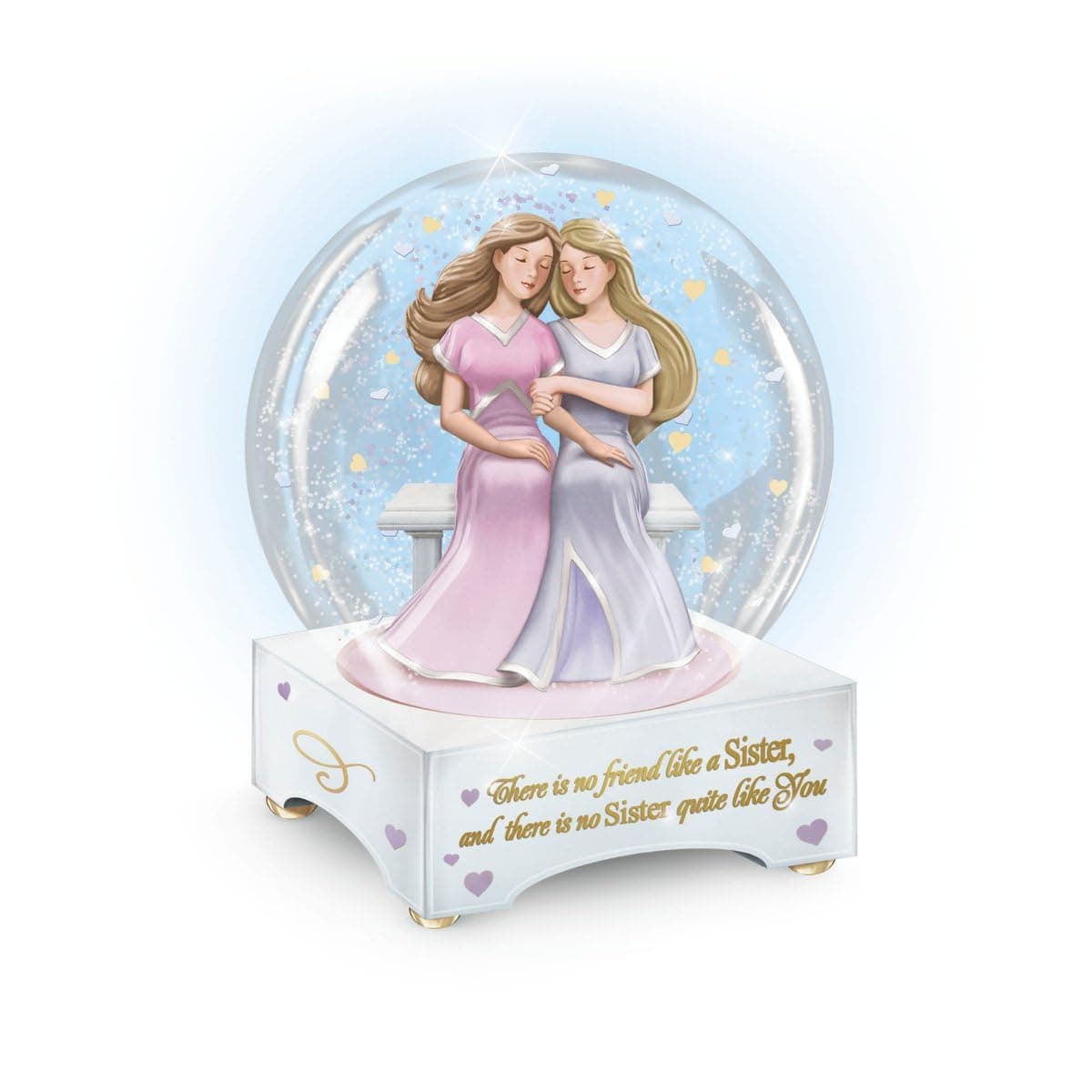 No Friend Like A Sister' Glitter Globe