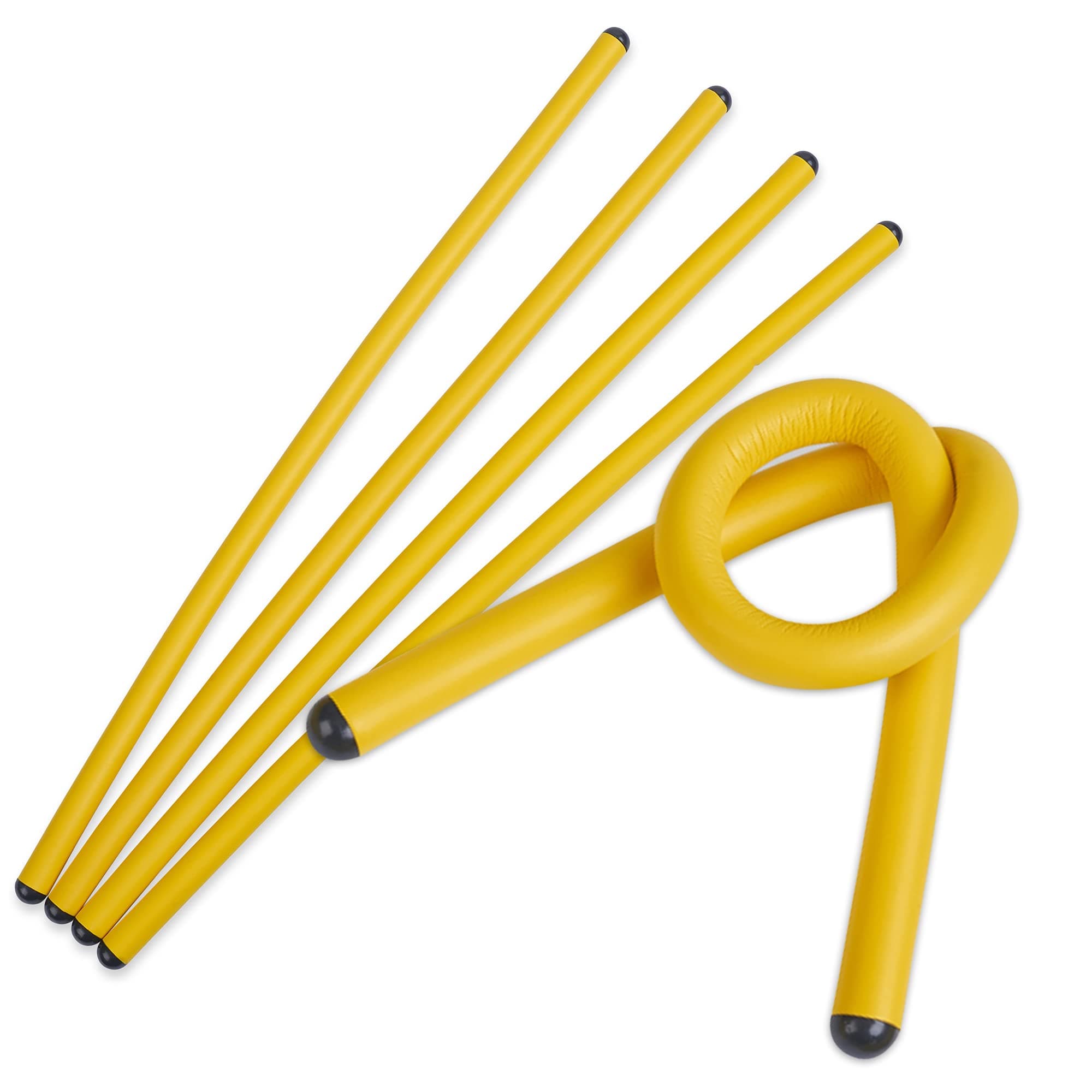 Andalus Brands Gear Reusable Twist Ties for All Purpose (Holds Up to 110 Pounds) 4 Pieces Yellow