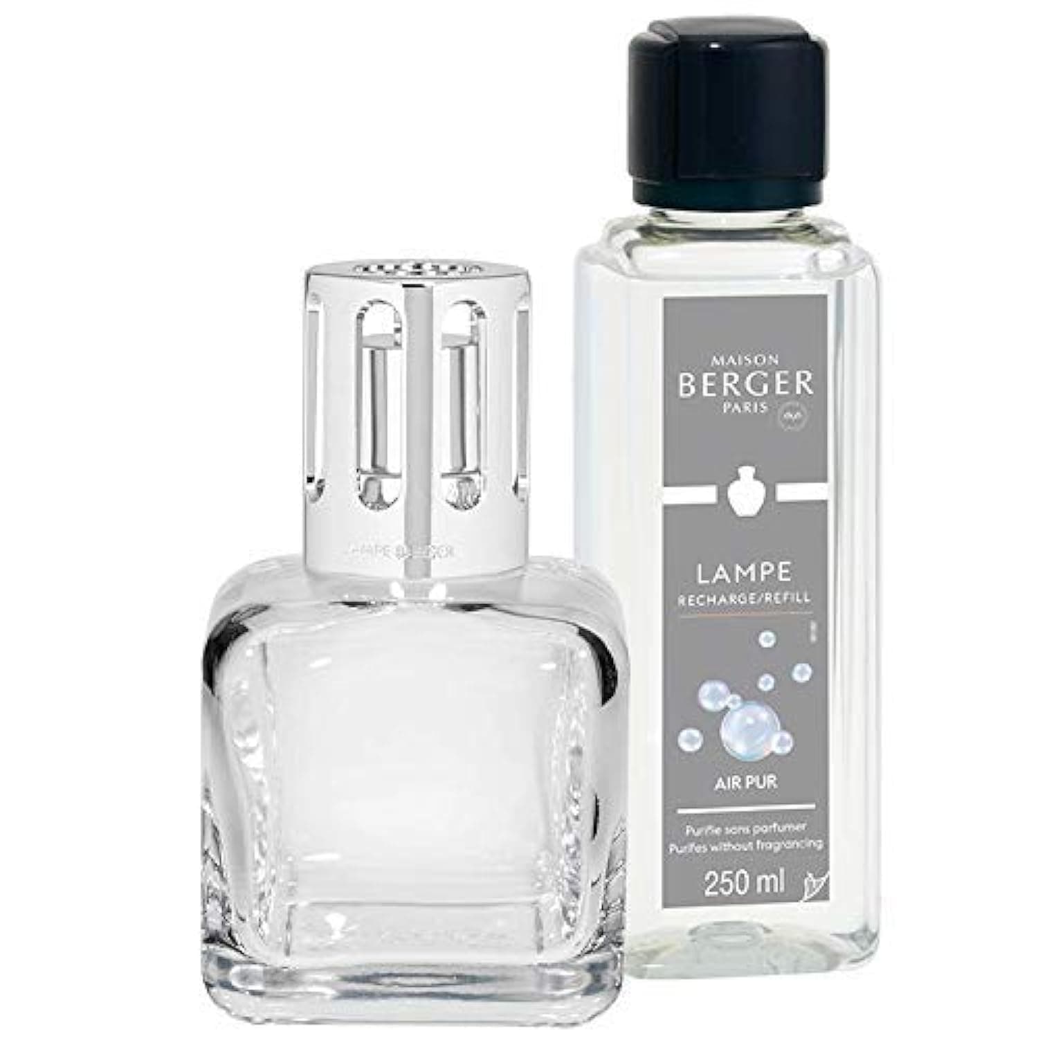 Lampe Berger Giftset Ice Cube - Home Fragrance Diffuser - 5.5 x 3 x 3 inches - Includes Fragrance So Neutral 8.45 Fluid Onces - 250 milliliters (Clear)