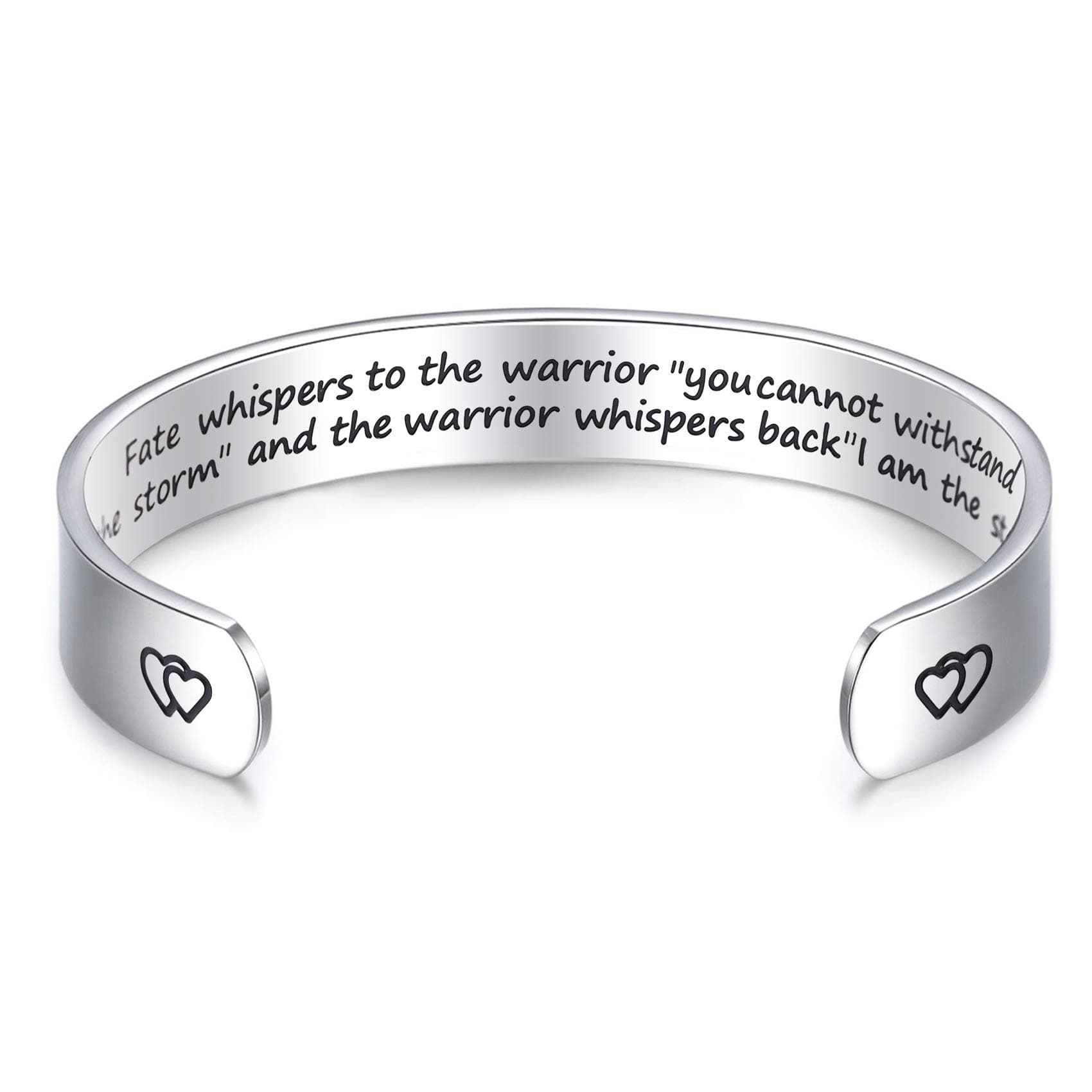 Encouragement Bracelet Warrior Bracelet Fate Whispers to The Warrior You Cannot Withstand The Storm... I Am The Storm
