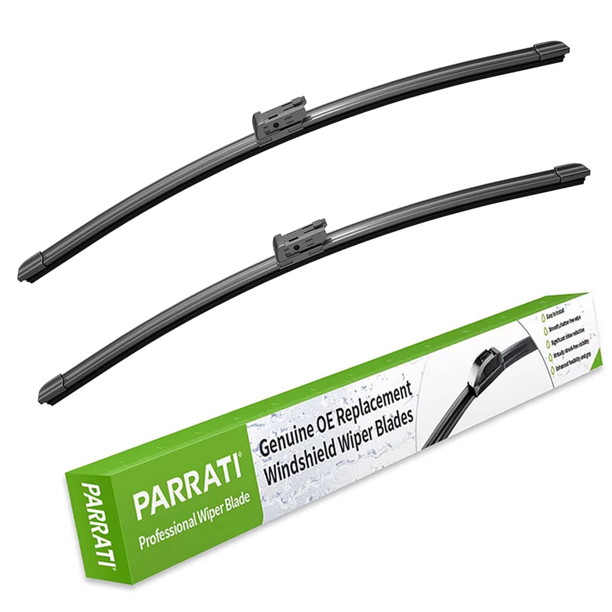 PARRATI® 24 Inch & 20 inch of High Performance Premium All-Season Automotive Replacement Front Windshield Wiper Blades for Since 2017 Discovery Range Rover,Easy DIY Install (Set of 2)