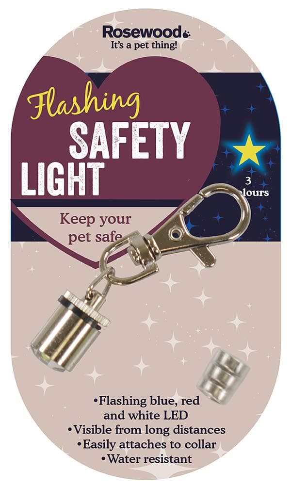 Rosewood Reflective Safety Range Safety Blinker Light, red