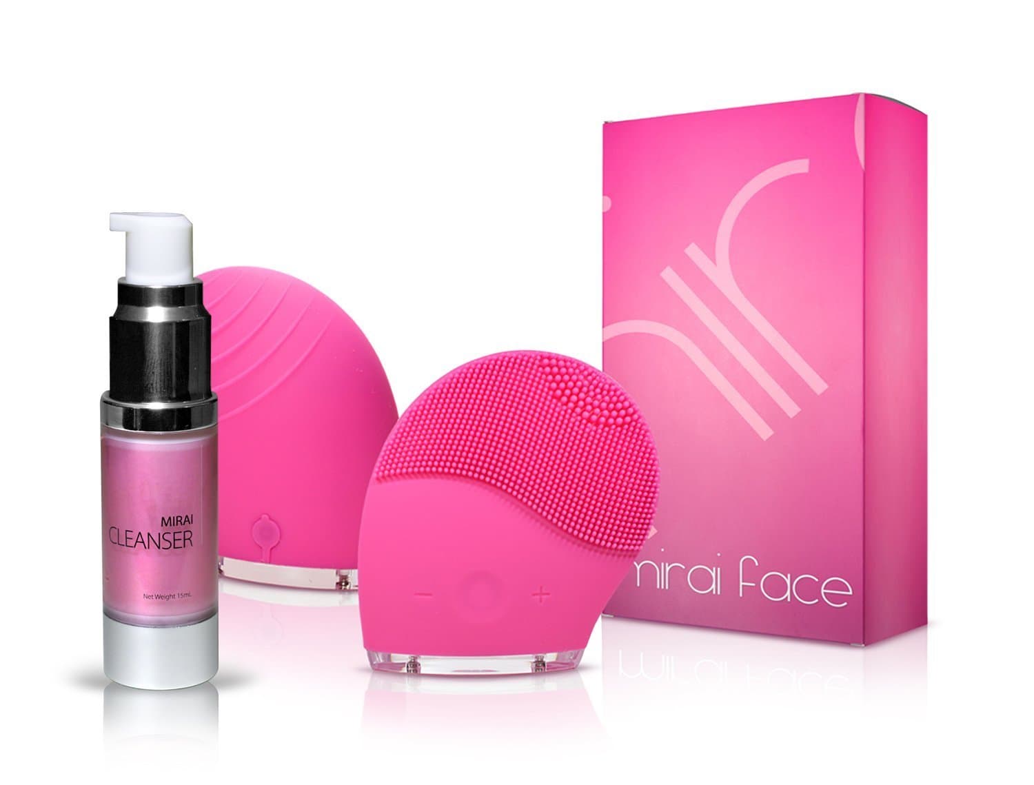 Mirai Anti-Aging Cleansing Cream+ Facial Cleansing Brush- Deluxe Anti-Aging Skin Care Kit Of Top Anti-Wrinkle Cleanser & Face Massager Exfoliating Brush- Perfectly Hydrated, Rejuvenated, Radiant Skin