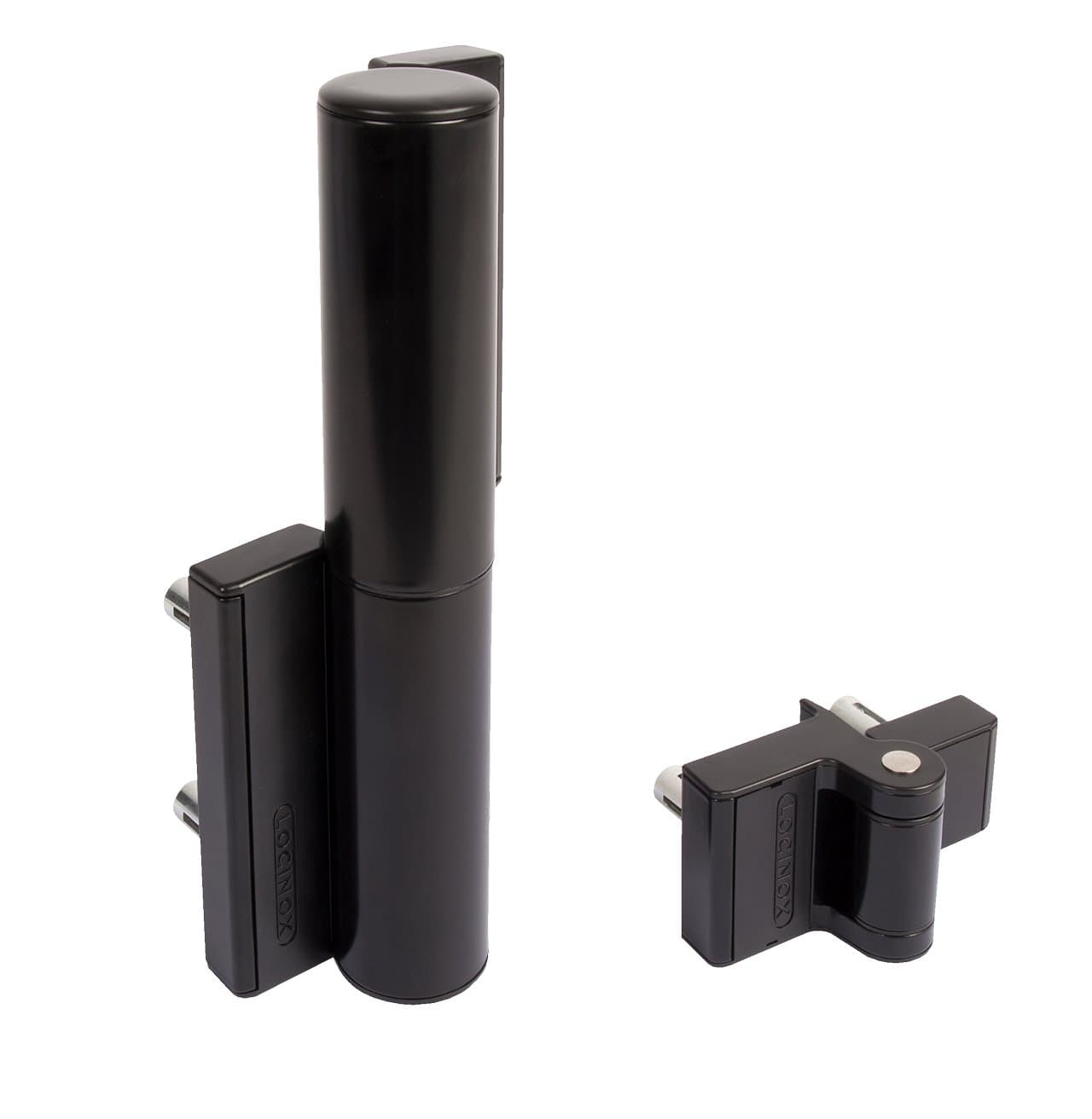 LOCINOX Tiger Compact Hinge and Hydraulic gate Closer in one Black-9005