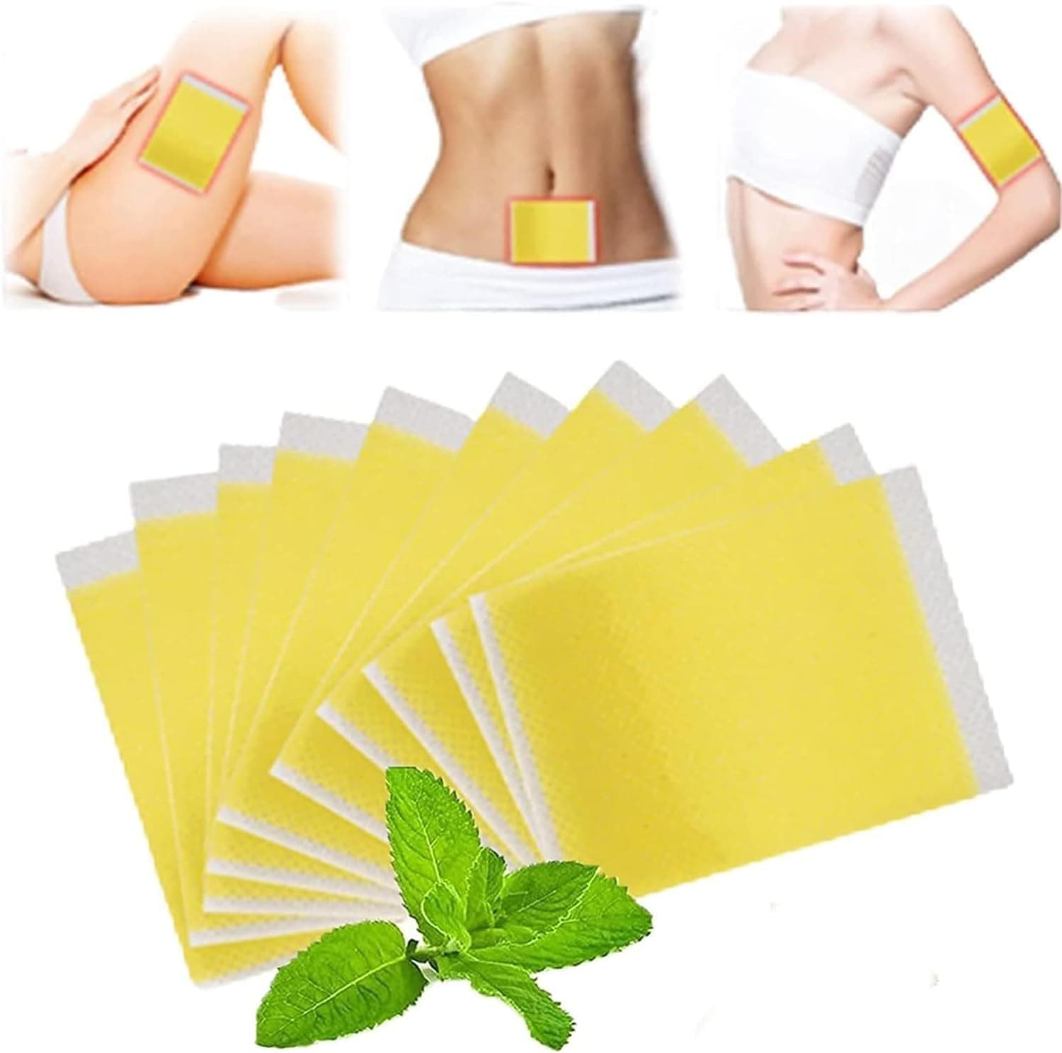 Fujimint Patch, Natural Herbal Abdomen Waist, Japanese Mint Patches, Parches Fujimint, Collagen Essence Tightening Patch, Herbal Waist Trim Japanese Mint Patch, Restore & Firm Tightening Patch (20Pcs)