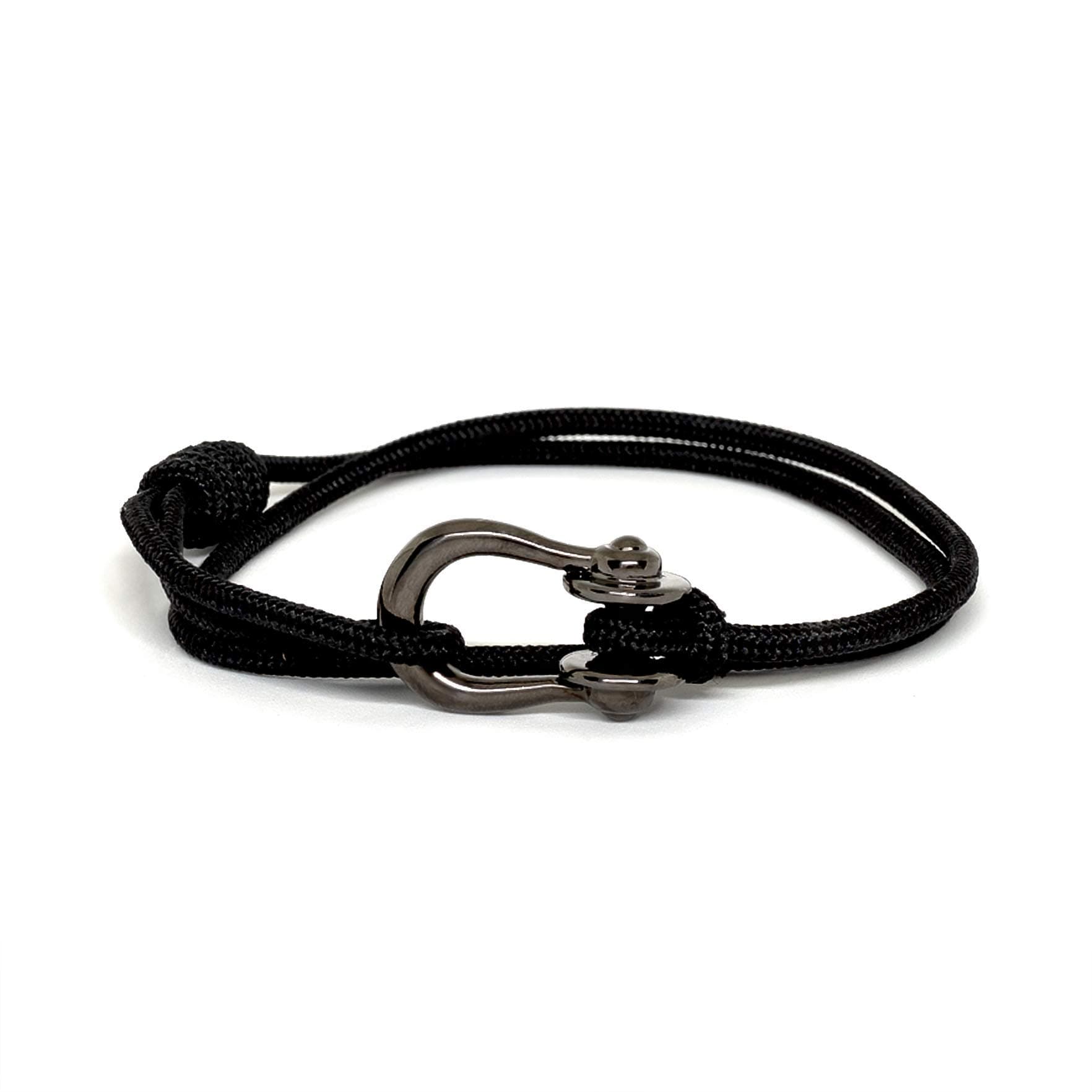 Topologie Bracelets Kalymnos Chrome Black Black Solid 3mm