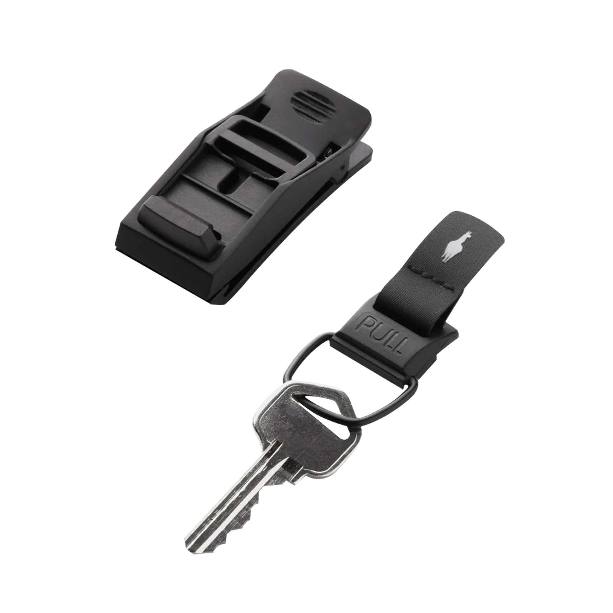 ALPAKA HUB Keychain by | Magnetic Keychain | Quick Release Magnetic System | Secure and Functional Clip, Black, One size