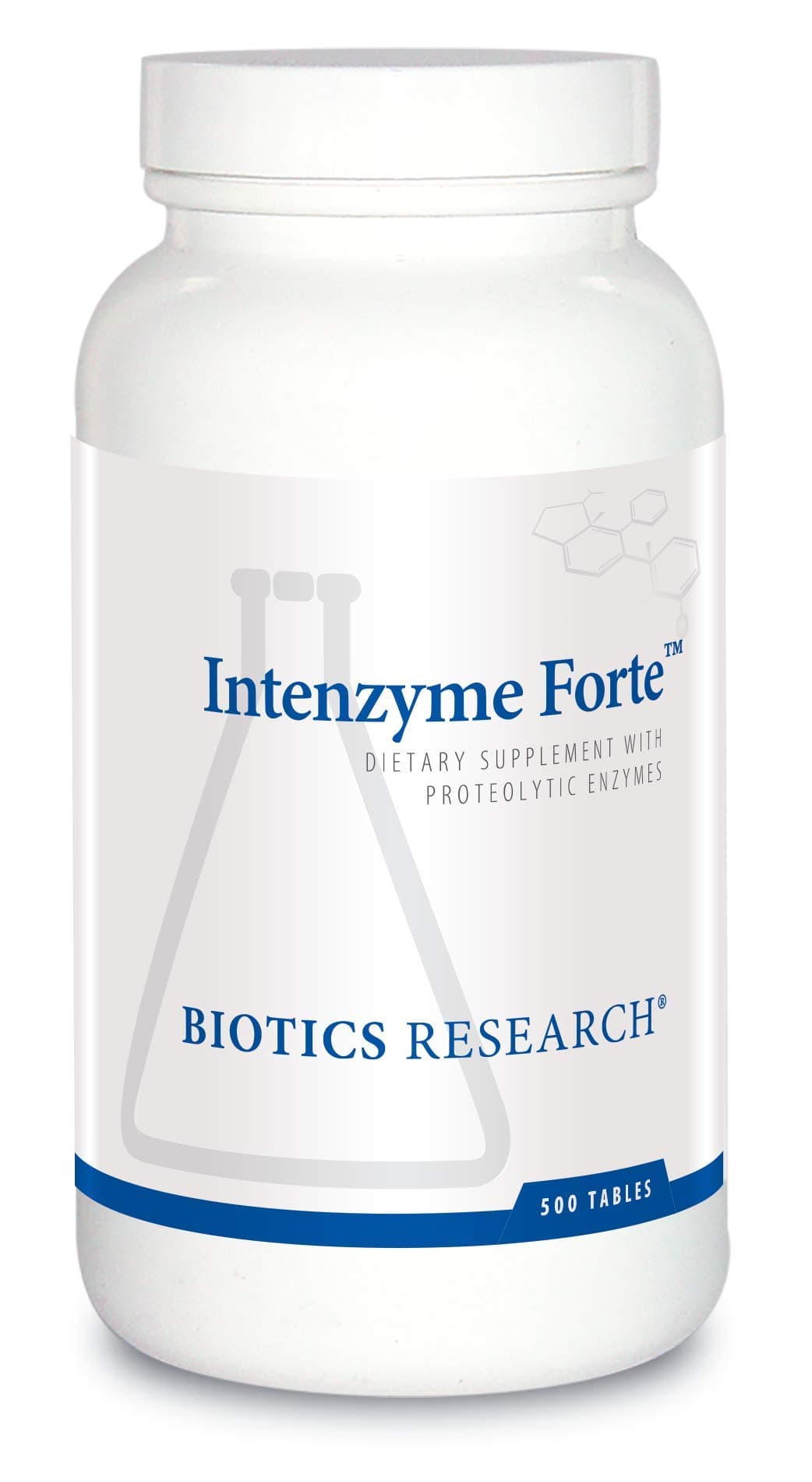 Intenzyme Forte™ Proteolytic Pancreatic Enzymes, Pancreatin, Bromelain, Papain, Lipase, Amylase–Supplement Supports Healthy Protein Digestion–Immune & Circulatory Function 500 Tablets