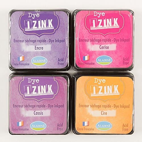 John Lockwood Izink Dye Stamp Pads Set of 4 (The Brights Set)