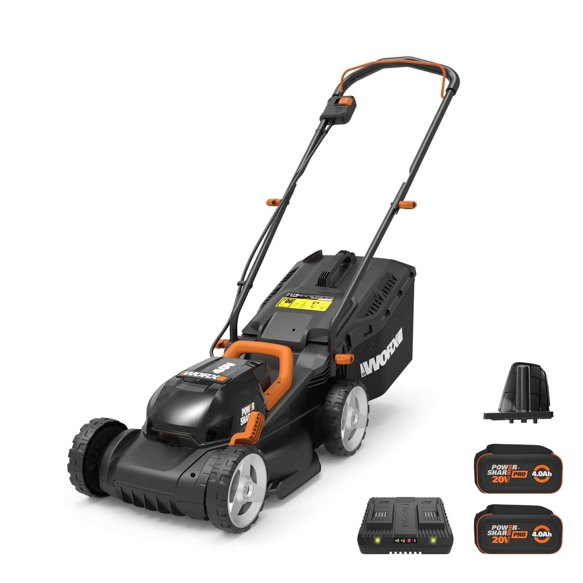 Worx Cordless 14" Lawn Mower with Mulching Capabilities and Intellicut