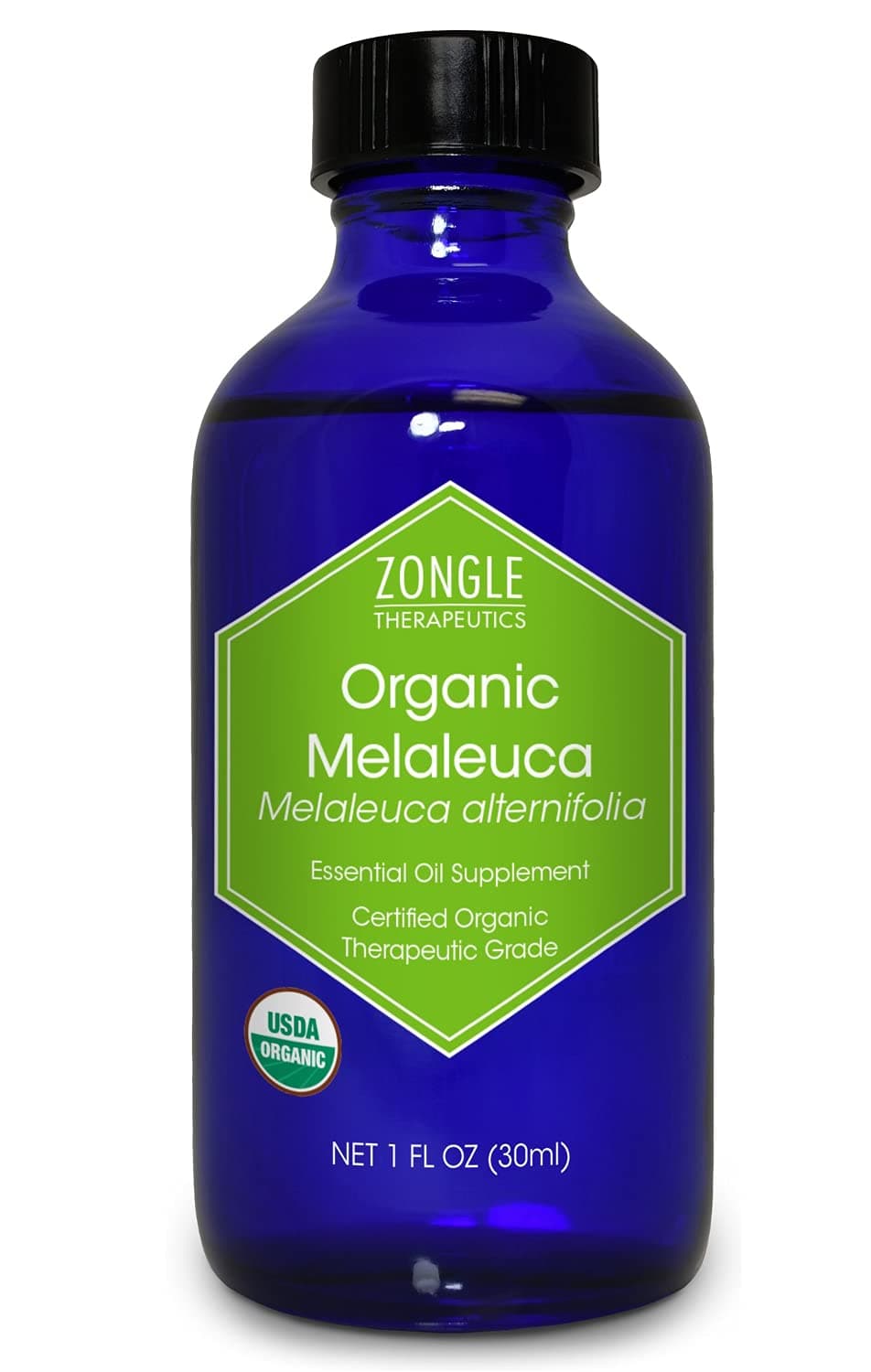 Zongle Therapeutics USDA Certified Organic Melaleuca (Tea Tree) Essential Oil, Australian, Safe To Ingest, Melaleuca Alternifolia, 30ml
