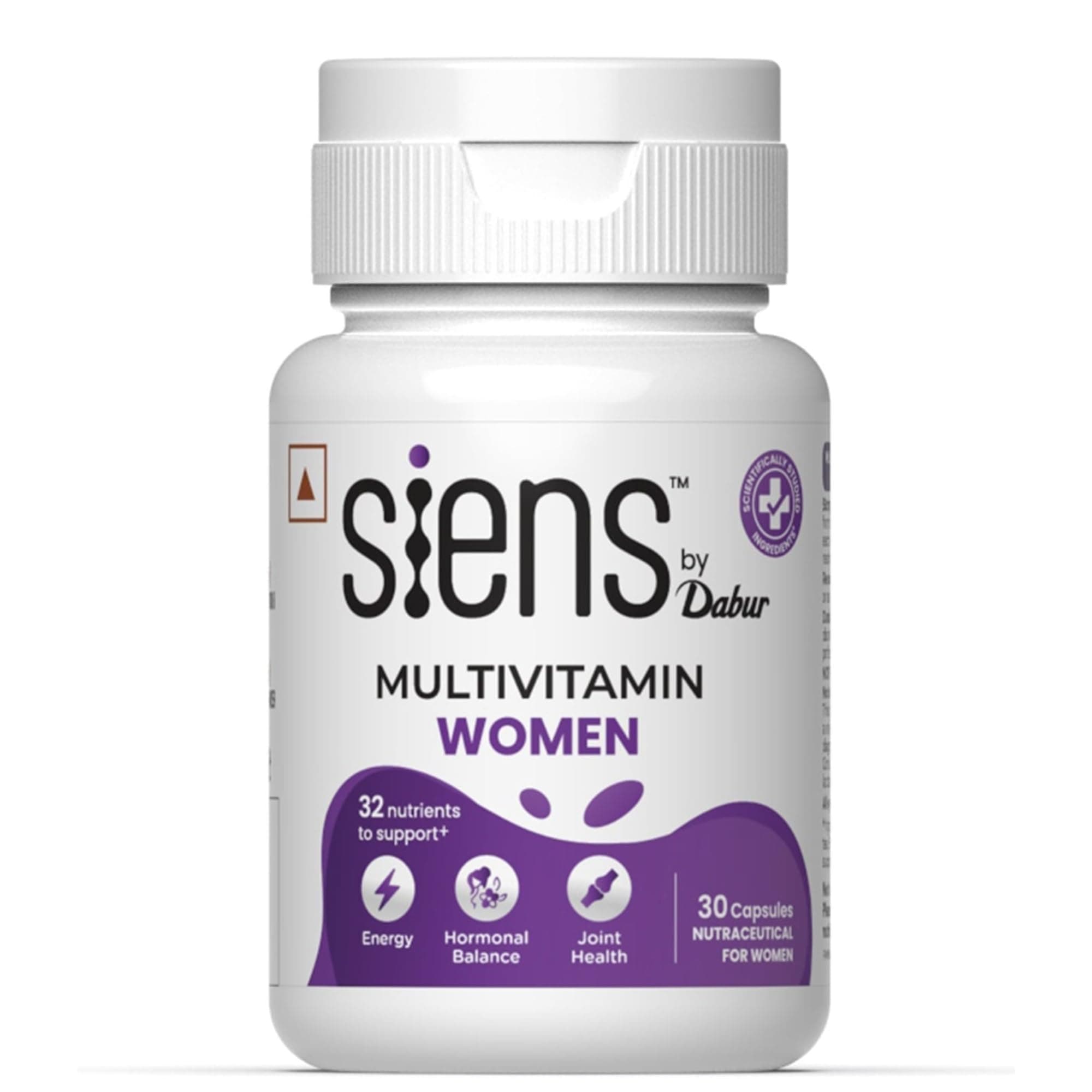- Siens By Dabur Multivitamin for Women-30 capsules | 32 nutrients to support Overall Health, Energy, Hormonal balance & Joint Health, 1 count