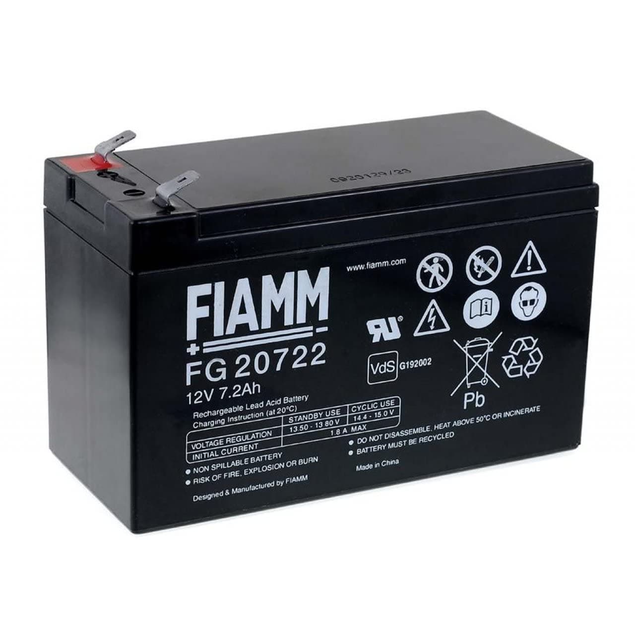 FG20722 lead acid batterie 12Volt, 7200mAh