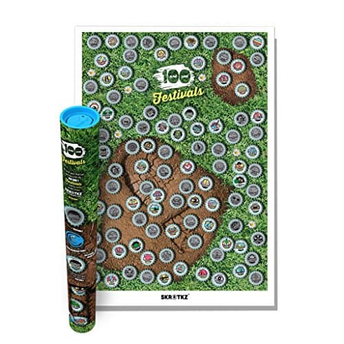 Skratkz 101 Things to Do Scratch Off Large Interactive Posters Wall Art (Festivals)
