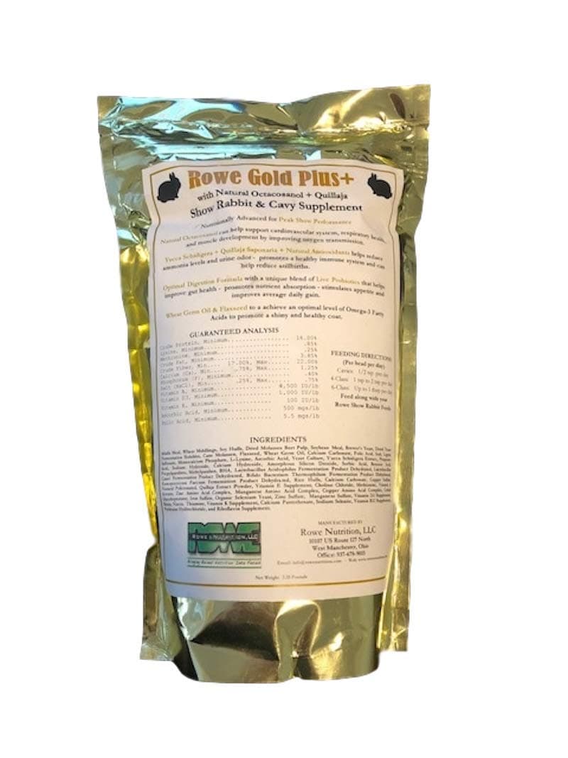 Rowe Gold Plus+ Rabbit & Cavy Supplement (12LB)