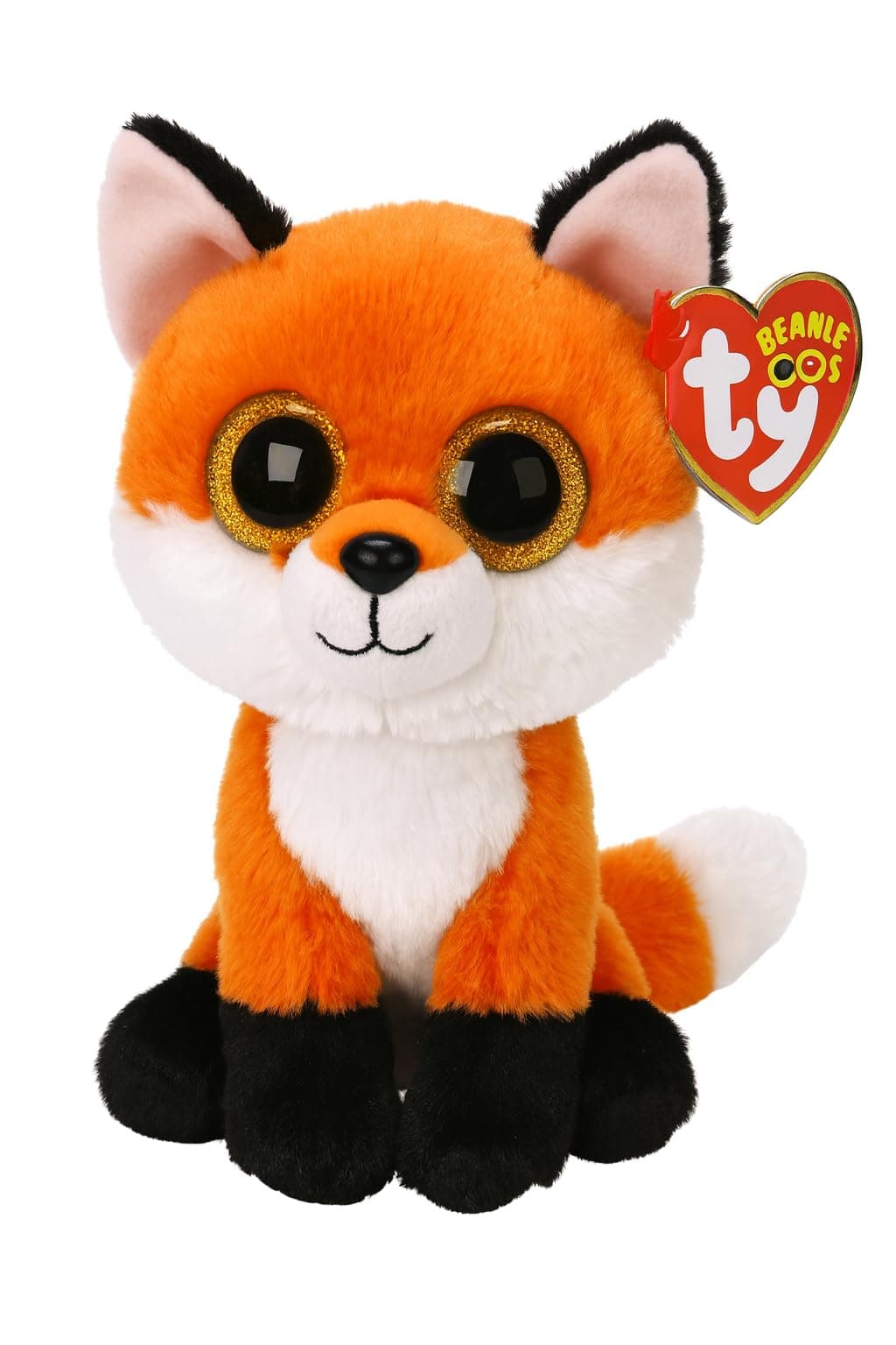 Beanie Boo's - Meadow The Fox Soft Toy, 15 cm, Tricolour, TY36379