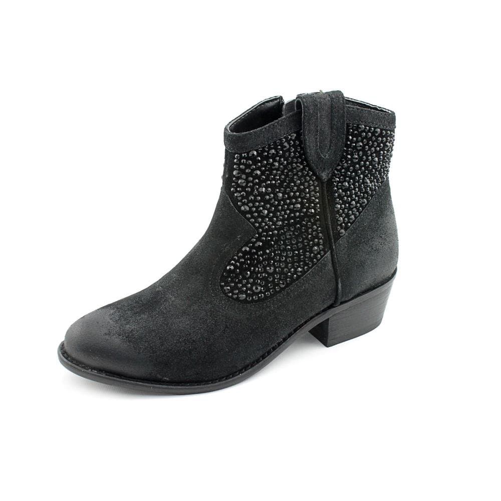 INC International Concepts Cayne 2 Bootie Distressed Black Womens 8.5 M US - MSRP $132