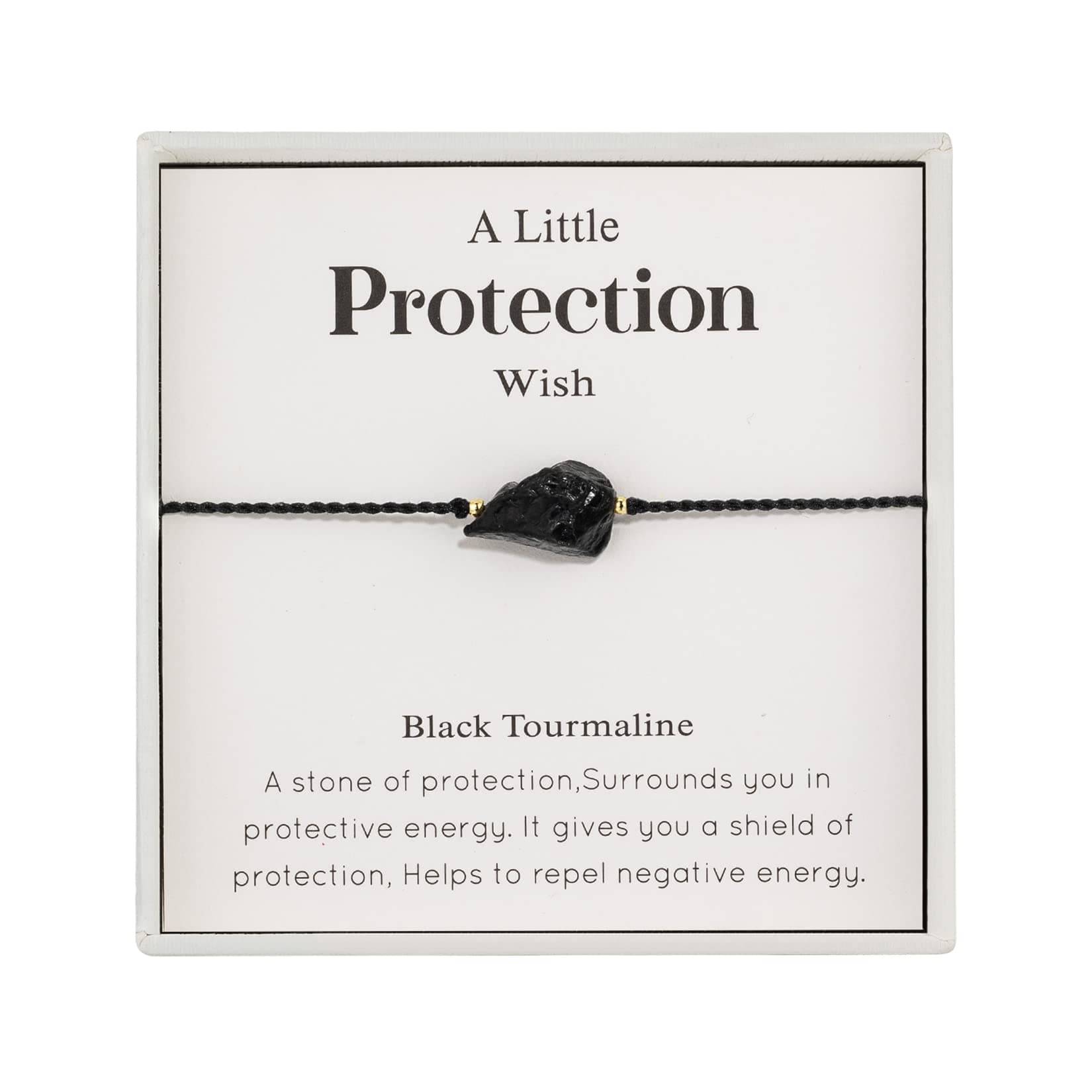 RareLove Protection Bracelet Black Tourmaline Healing Bracelets for Women,Adjustable Healing Crystal Natural Stone Beaded Strand Bracelets,Inspirational Motivational Jewelry Gift, 10 inches, stone, no