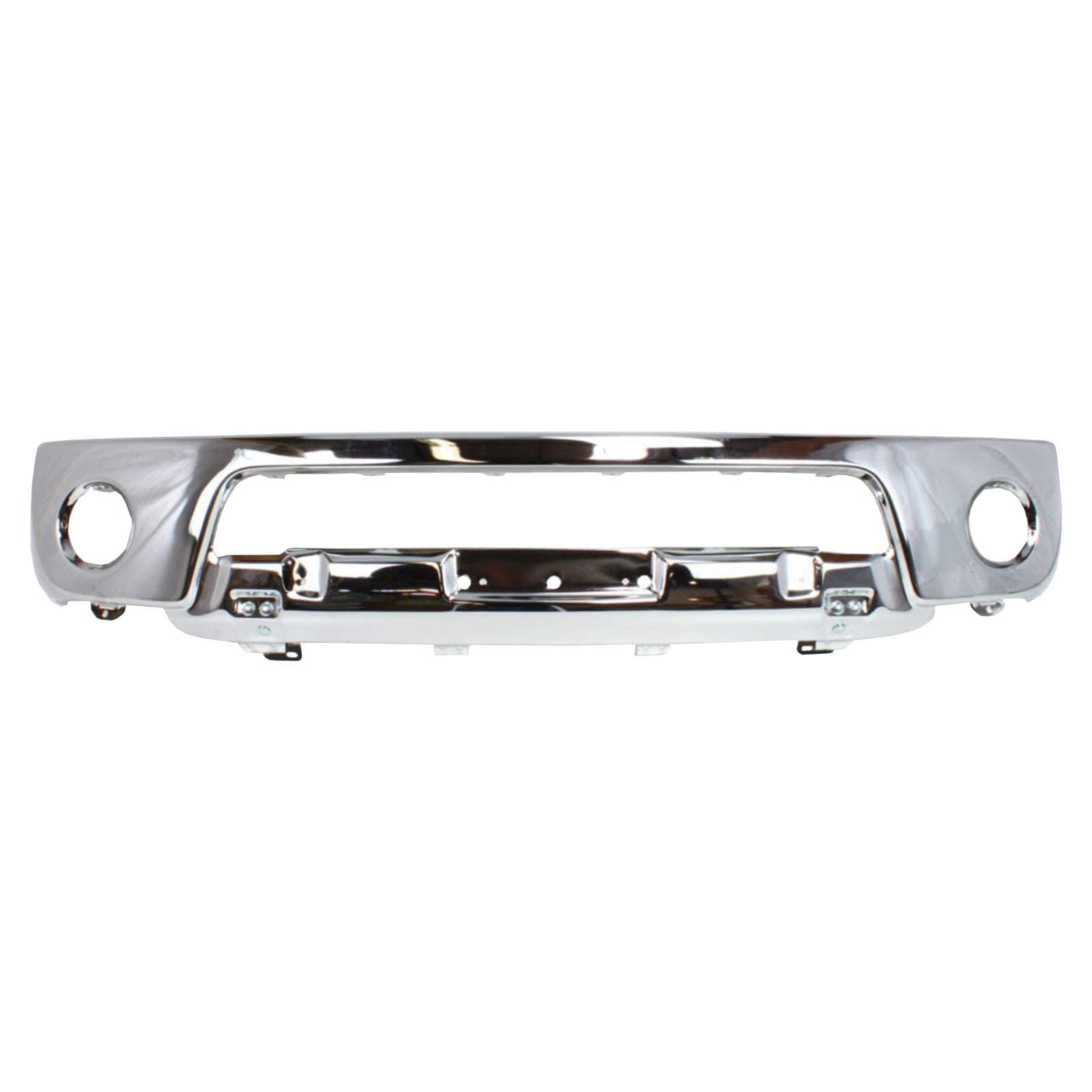 MBI AUTO - Chrome, Steel Front Bumper Face Bar Fascia for 2005 2006 2007 2008 Nissan Frontier Pickup W/Fog Light Holes 05-08, NI1002138