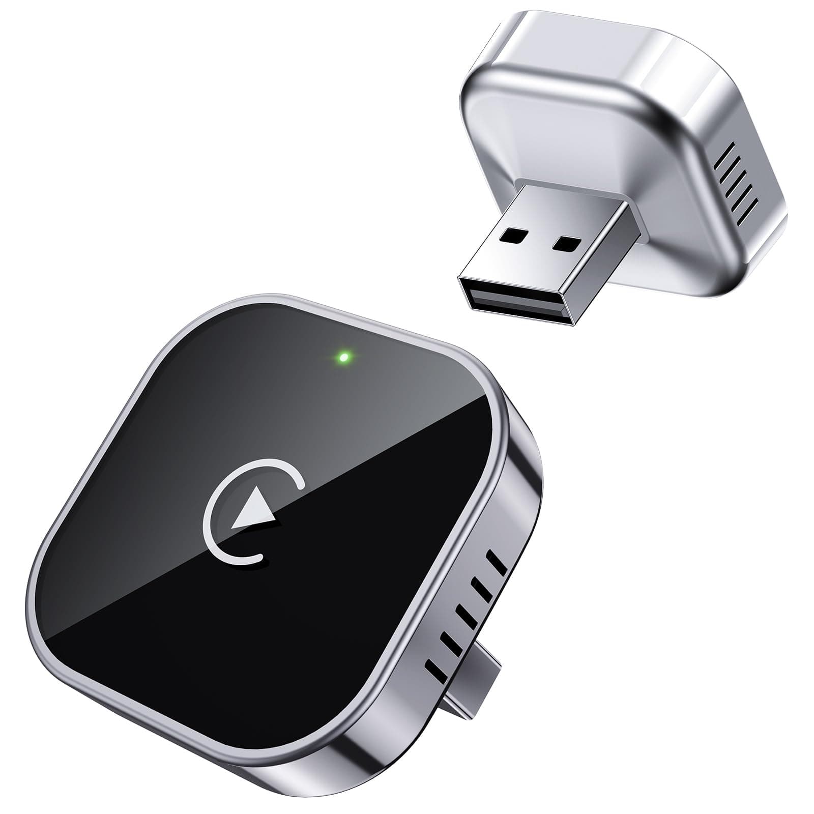 Wireless CarPlay Adapter 2025 Upgrade Wired CarPlay to Wireless, Mini Cube Design for Cars with Built-in Wired Apple CarPlay Plug and Play Easy Use Fast Stable Connection Car Play for iPhone